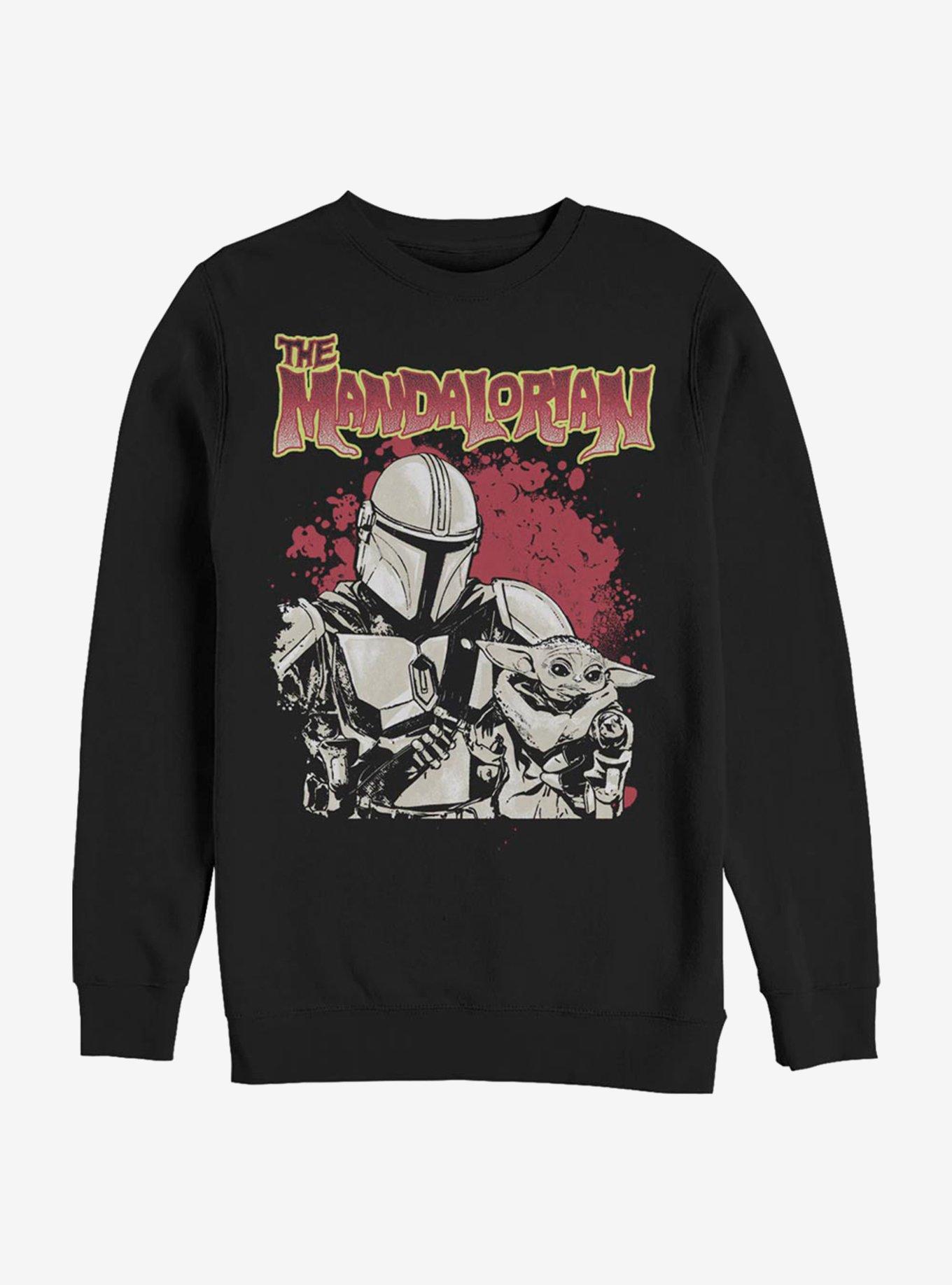 Star Wars The Mandalorian Great Pair Crew Sweatshirt, BLACK, hi-res