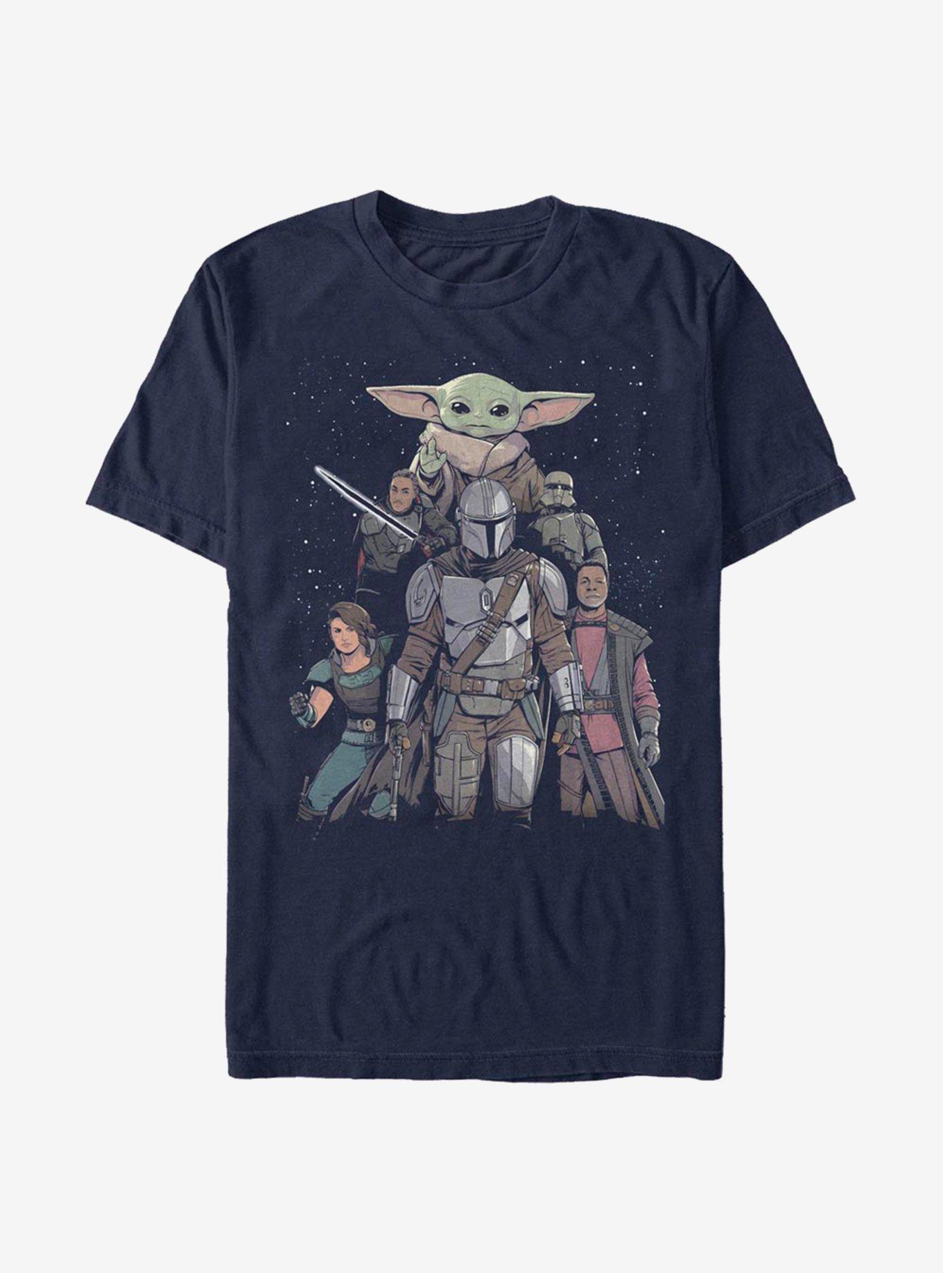 Star Wars The Mandalorian Poster T-Shirt, NAVY, hi-res