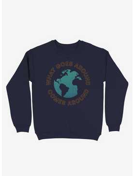 What Goes Around Comes Around Earth Crew Sweatshirt, , hi-res