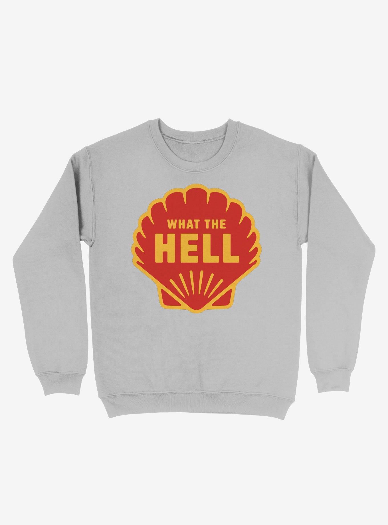 What The Hell Shell Crew Sweatshirt, SPORT GRAY, hi-res