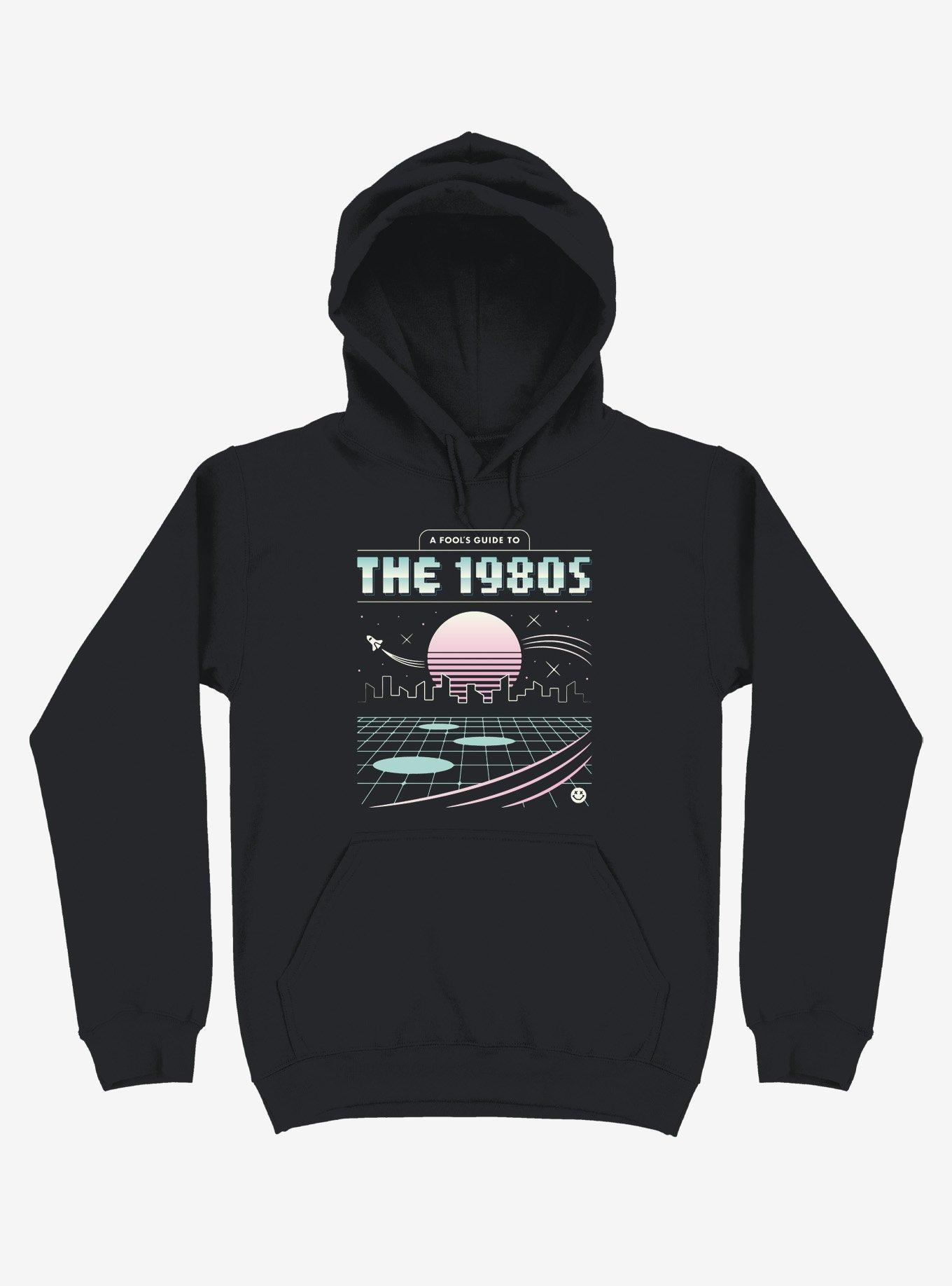 A Fool's Guide To The 1980S Hoodie, BLACK, hi-res