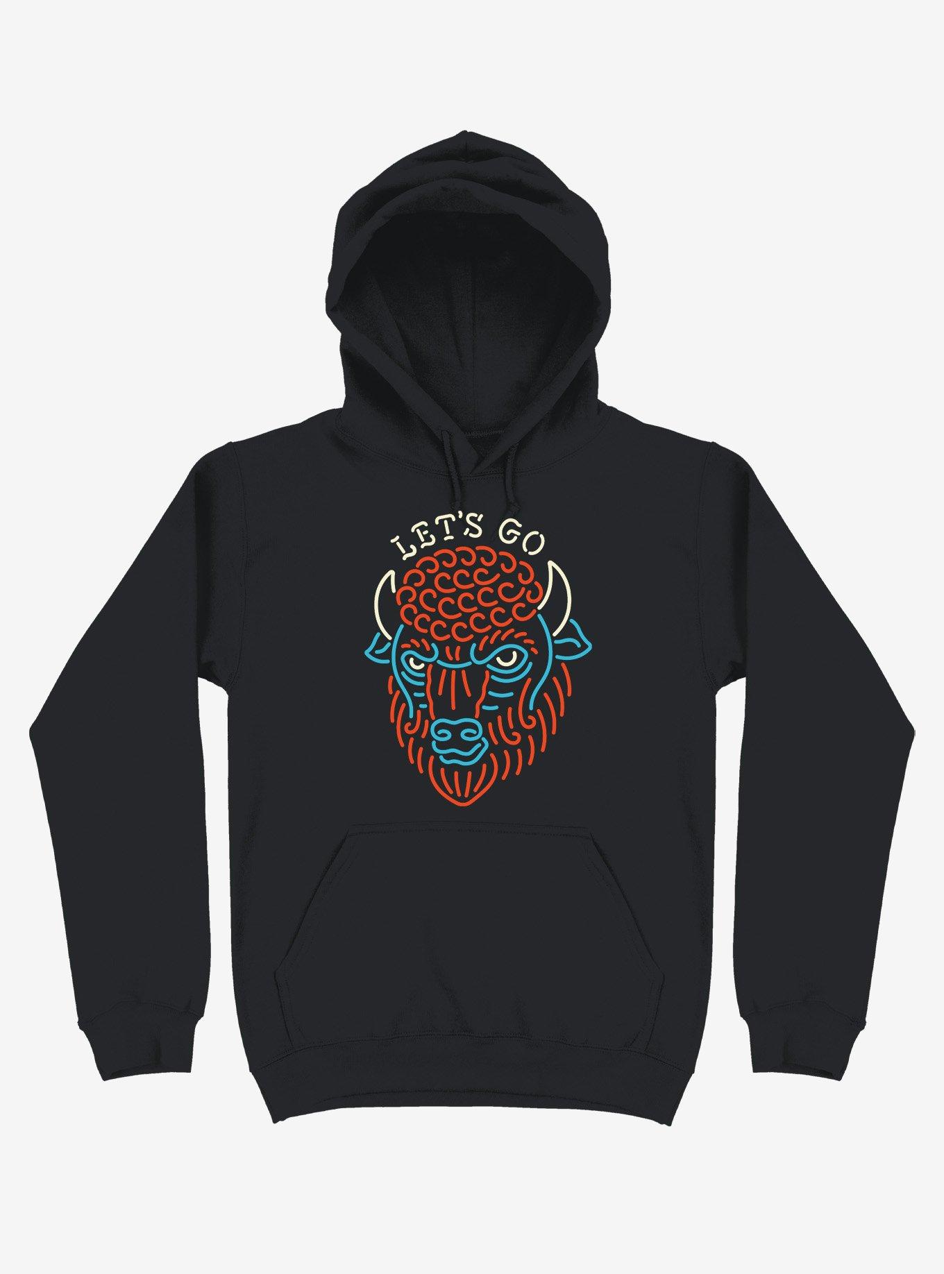 Let's Go Horns Hoodie, BLACK, hi-res
