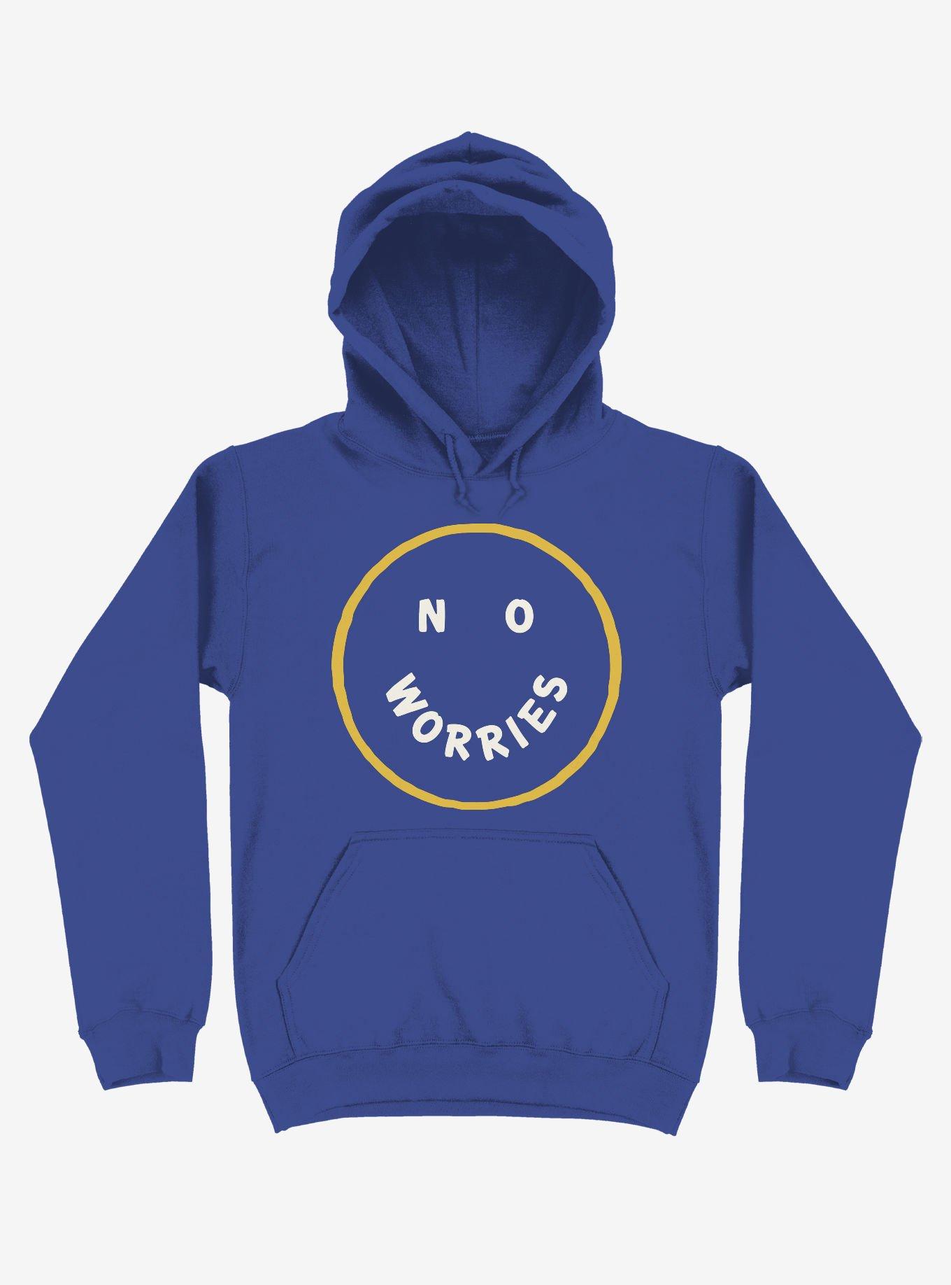 No Worries Smile Face Hoodie, , hi-res