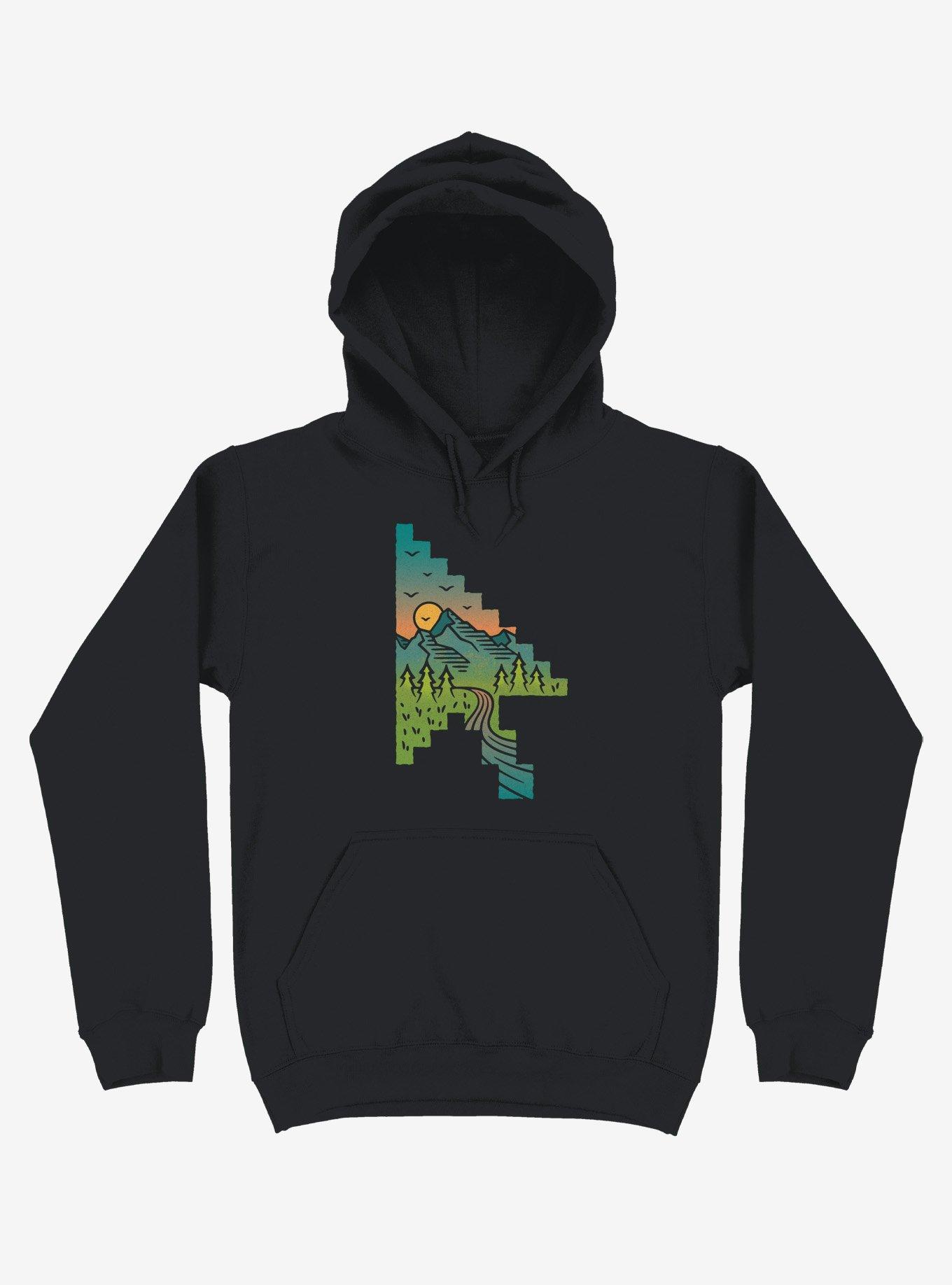 Point Of View Landscape Hoodie, BLACK, hi-res