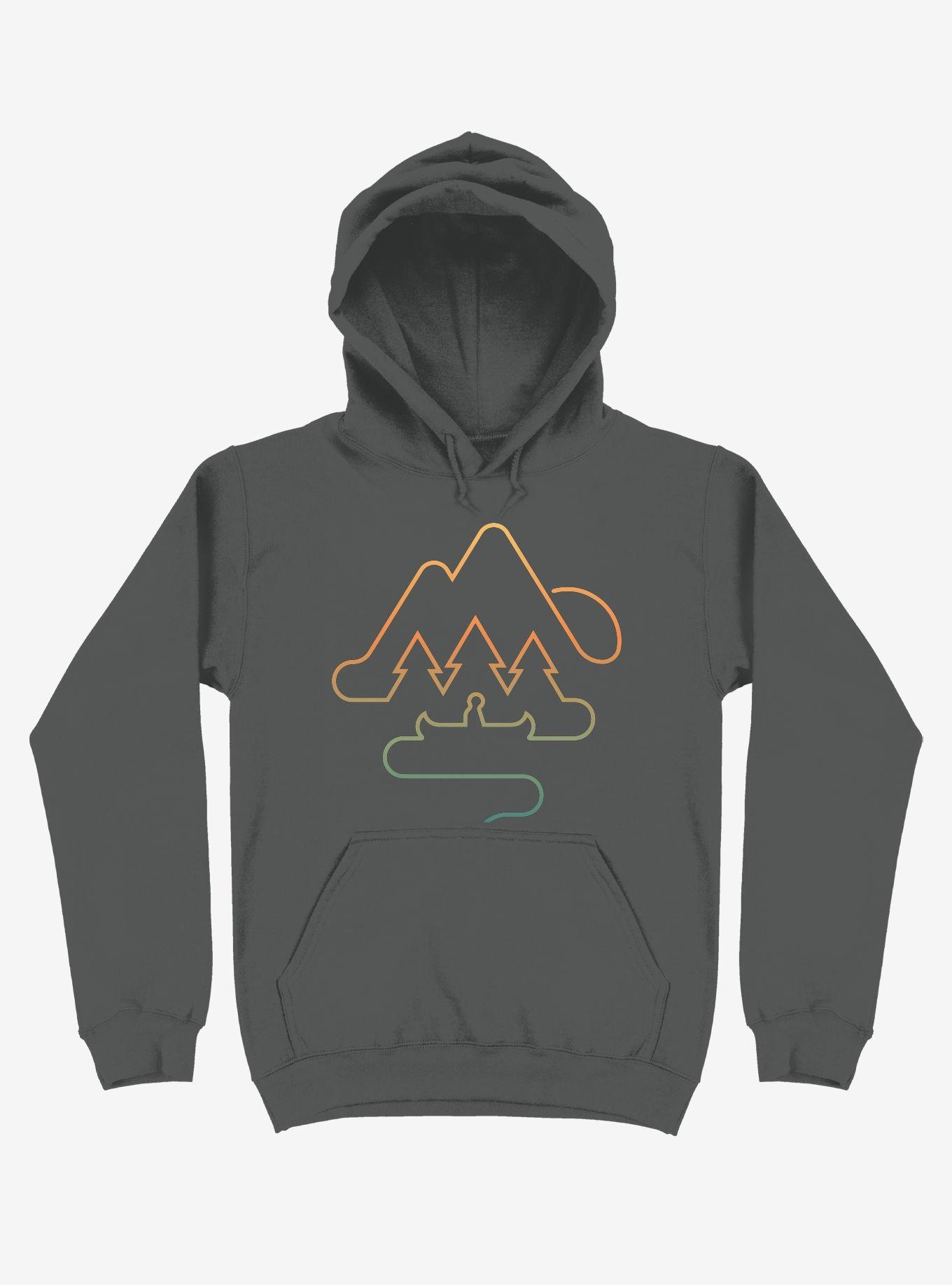 Tree And Canoe Outline Hoodie, , hi-res