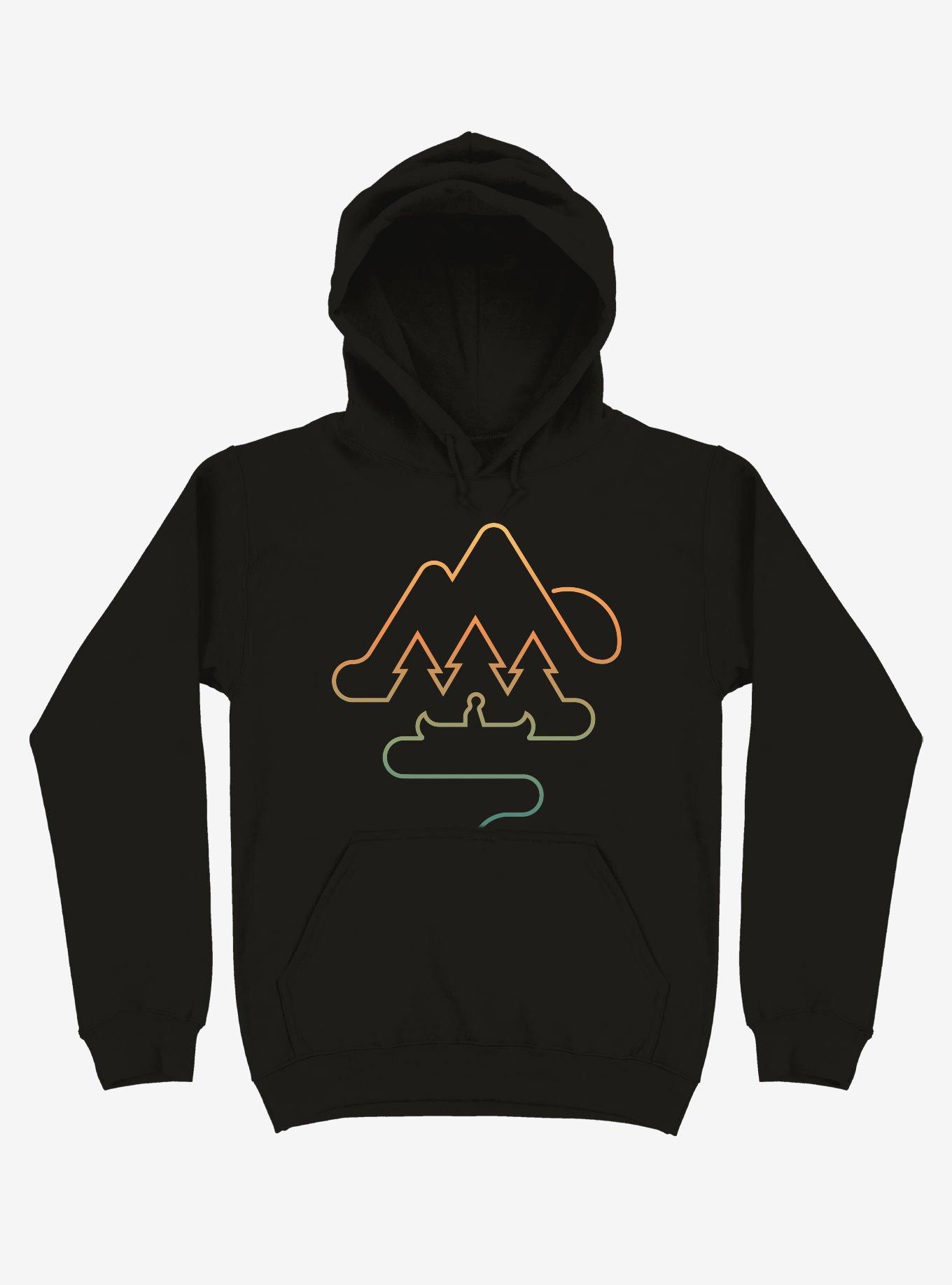 Tree And Canoe Outline Hoodie, , hi-res