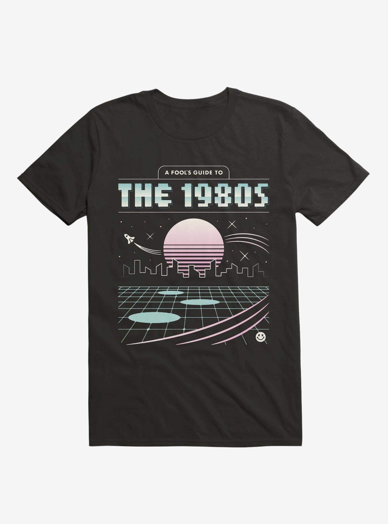 A Fool's Guide To The 1980S T-Shirt, BLACK, hi-res