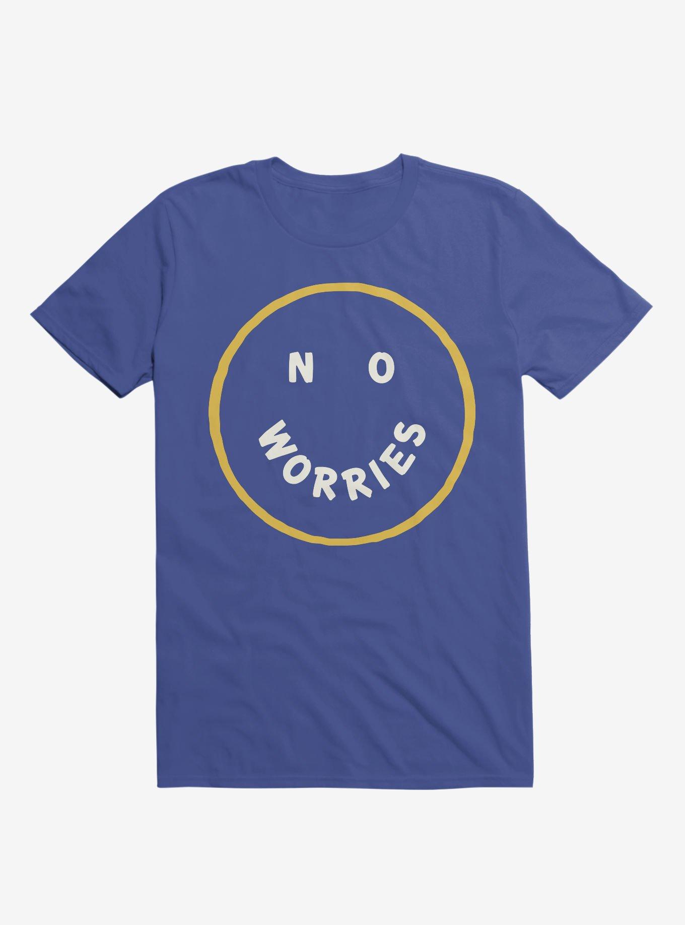 No Worries Smile Face T-Shirt, , hi-res