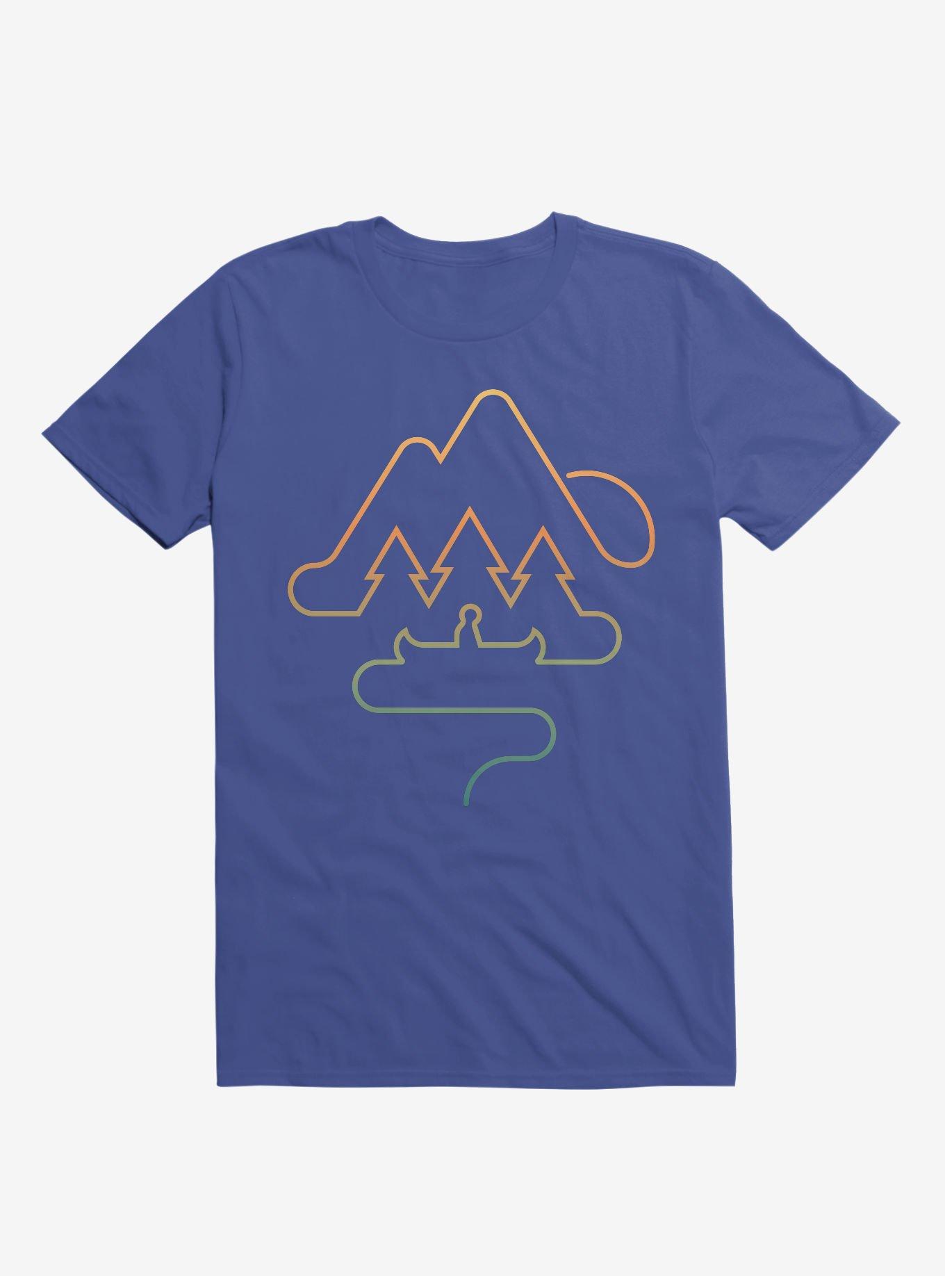 Tree And Canoe Outline T-Shirt, , hi-res