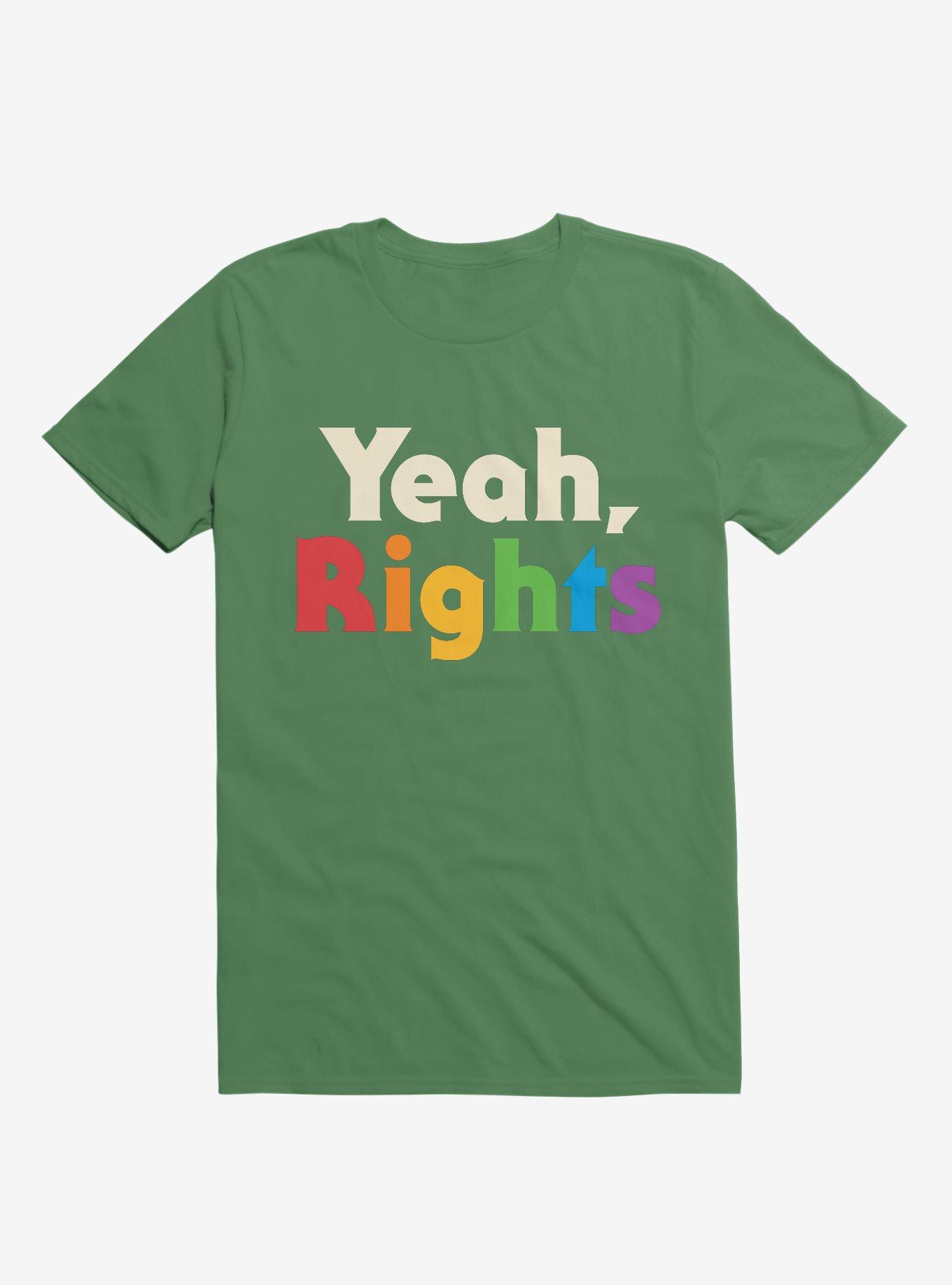 Yeah, Rights Rainbow Text T-Shirt, , hi-res