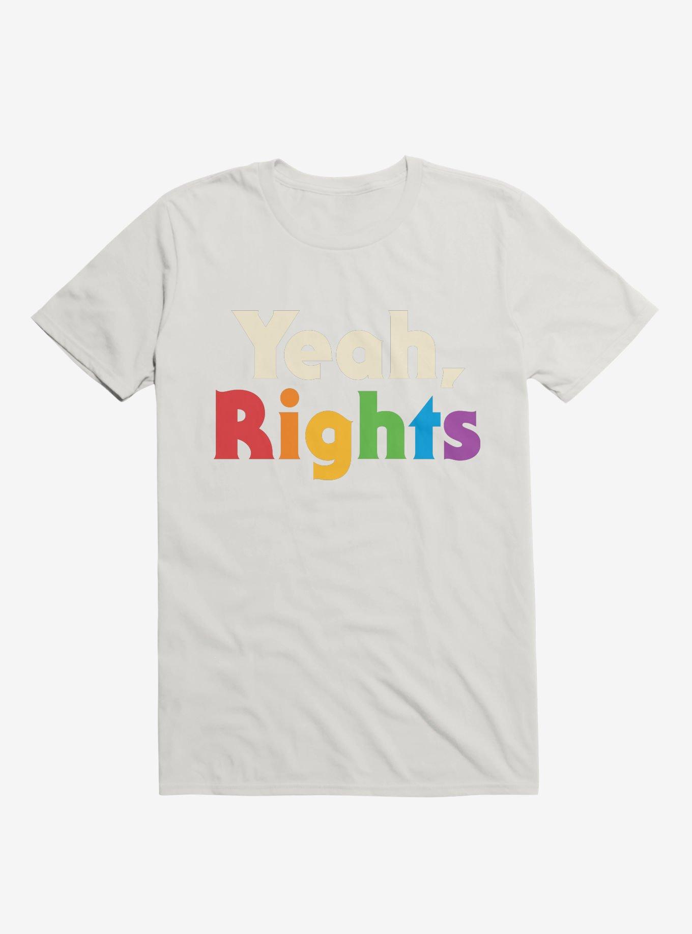 Yeah, Rights Rainbow Text T-Shirt, , hi-res