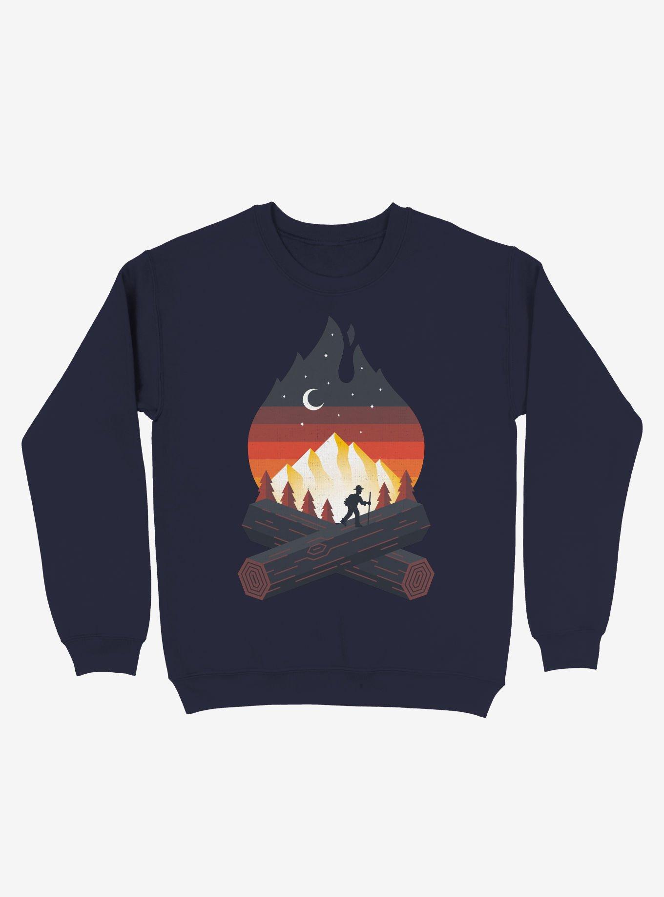Wildfire Adventure Outline Crew Sweatshirt, , hi-res