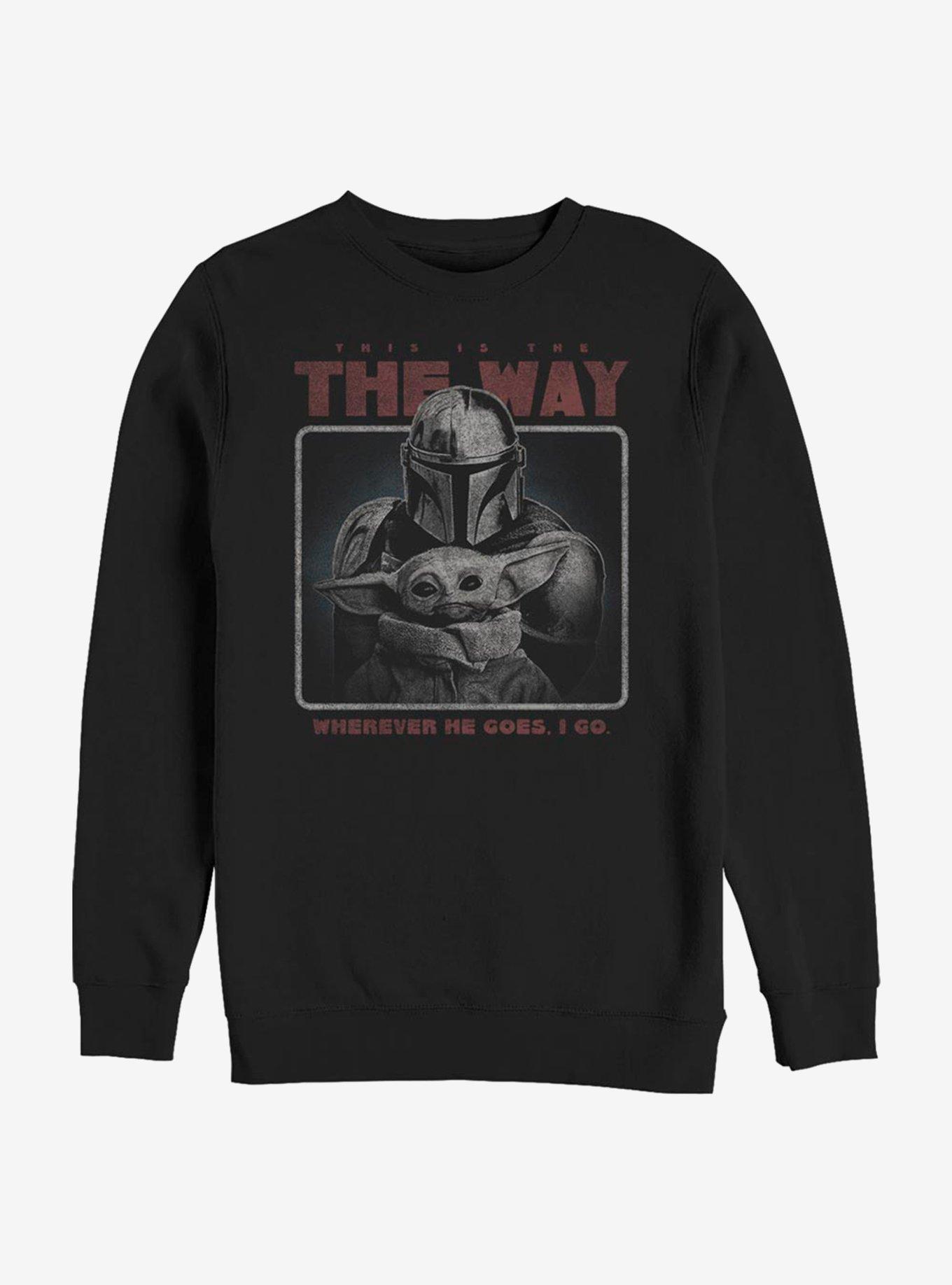 Star Wars The Mandalorian Retro Way Sweatshirt, BLACK, hi-res