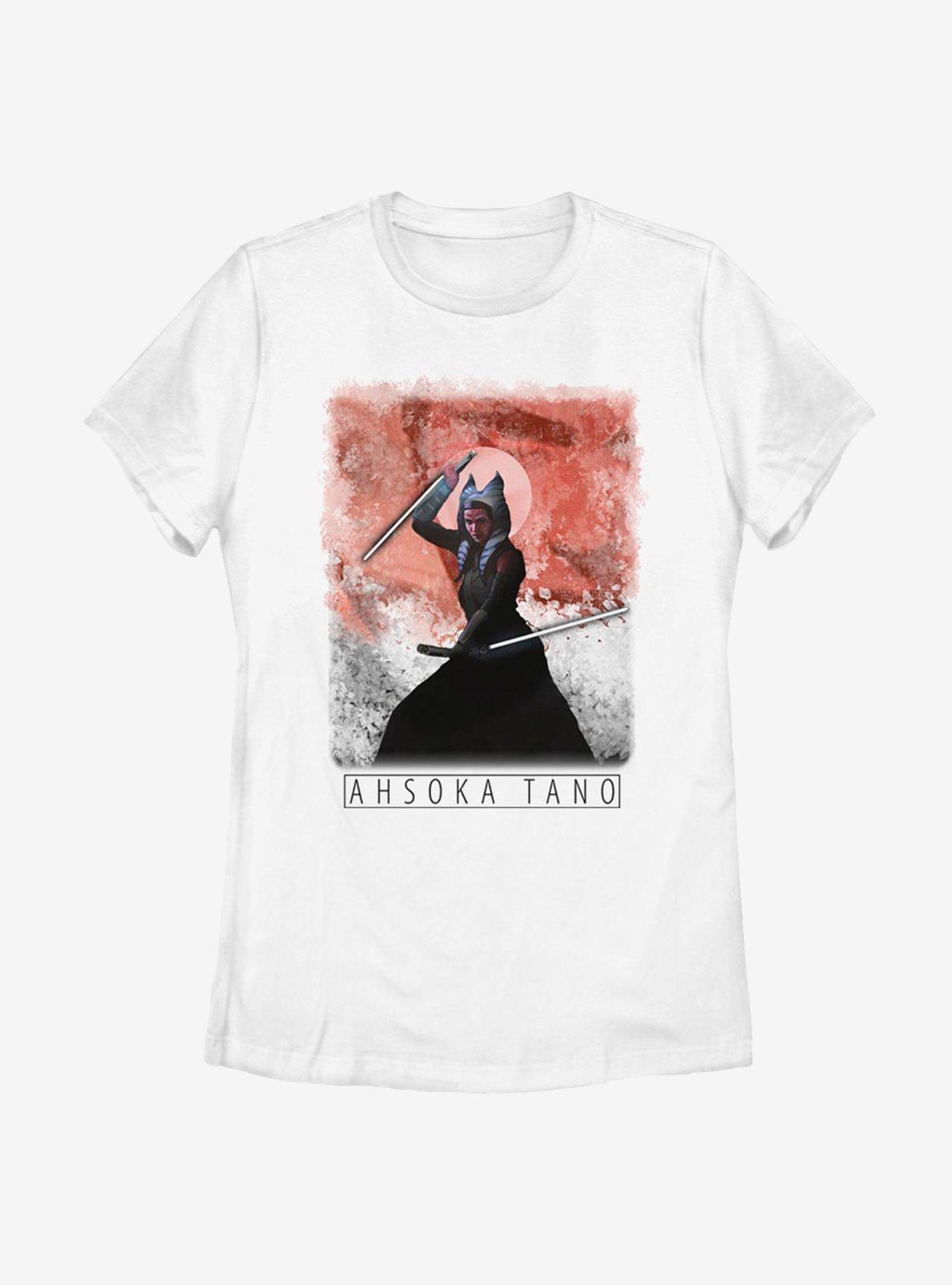 Star Wars The Mandalorian Season 2 Ahsoka Tano Fight Womens T-Shirt, WHITE, hi-res view 1