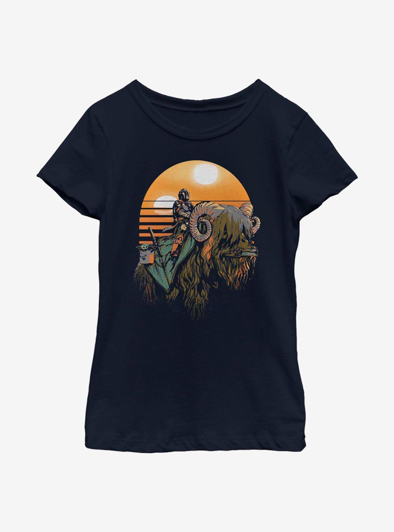Star Wars The Mandalorian Bantha Riders Youth Girls T-Shirt
