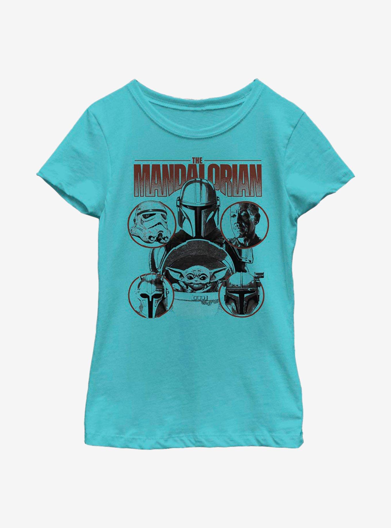 Star Wars The Mandalorian Favored Odds Youth Girls T-Shirt, TAHI BLUE, hi-res