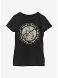Star Wars The Mandalorian Moff Gideon Circle Youth Girls T-Shirt, BLACK, hi-res