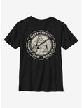 Star Wars The Mandalorian Moff Gideon Circle Youth T-Shirt, BLACK, hi-res