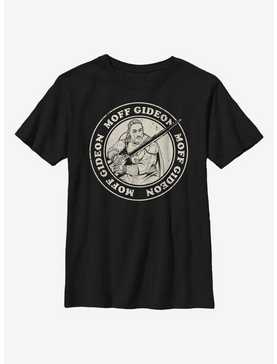 Star Wars The Mandalorian Moff Gideon Circle Youth T-Shirt, , hi-res