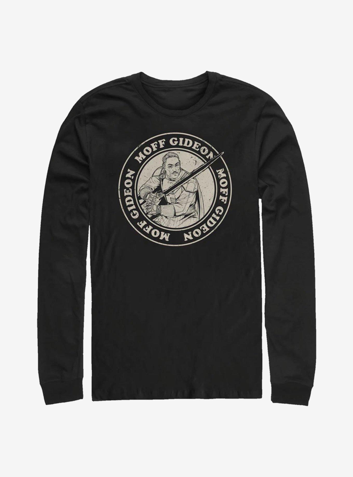 Star Wars The Mandalorian Moff Gideon Circle Long-Sleeve T-Shirt, BLACK, hi-res