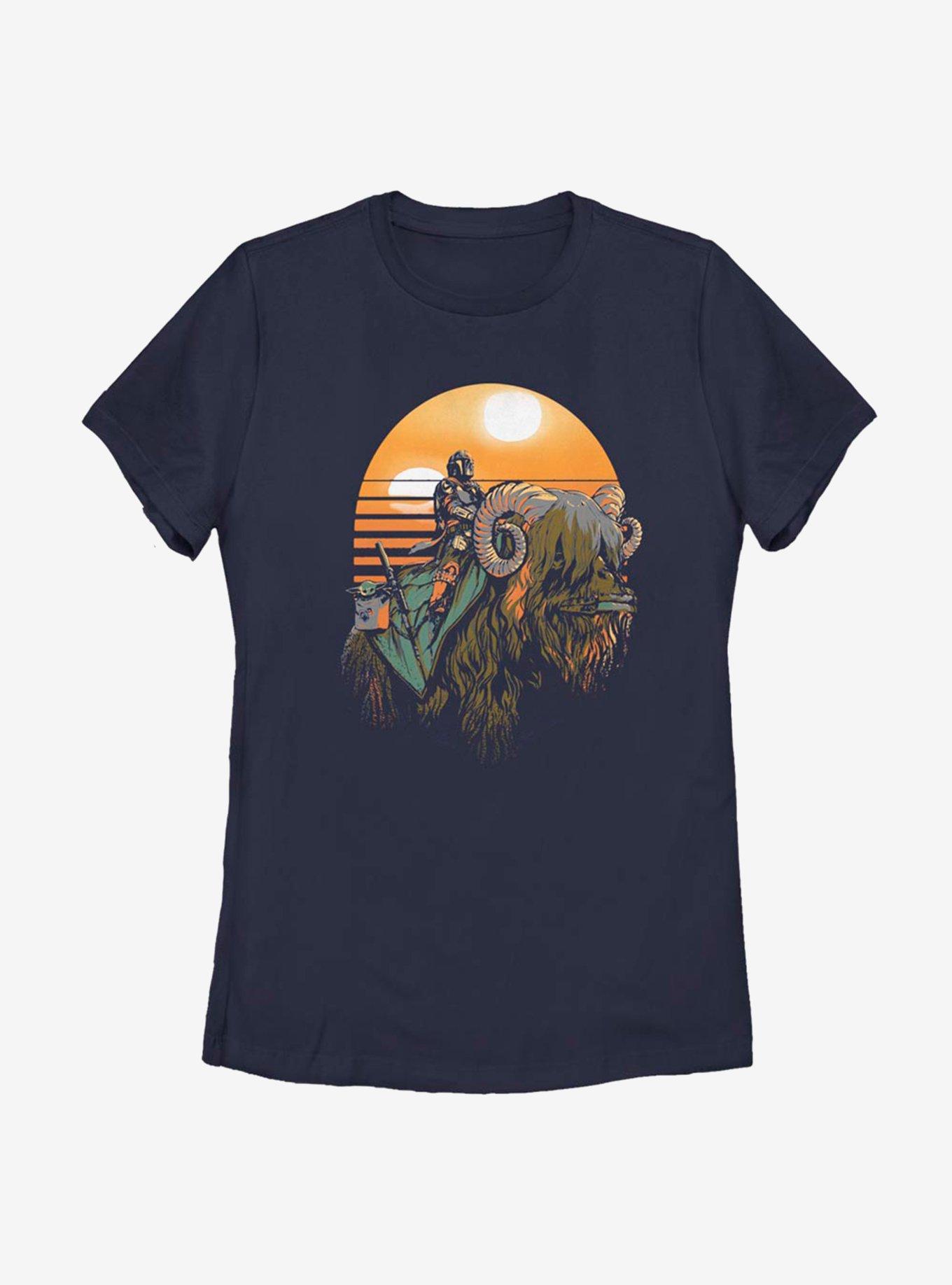 Star Wars The Mandalorian Bantha Riders Womens T-Shirt, NAVY, hi-res