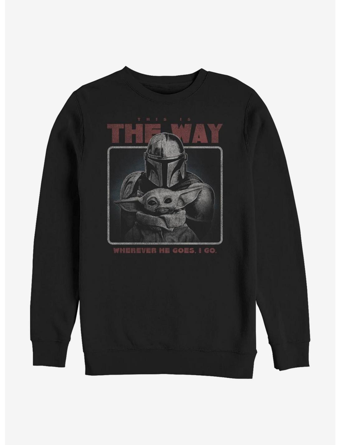 Star Wars The Mandalorian Retro Way Sweatshirt, BLACK, hi-res