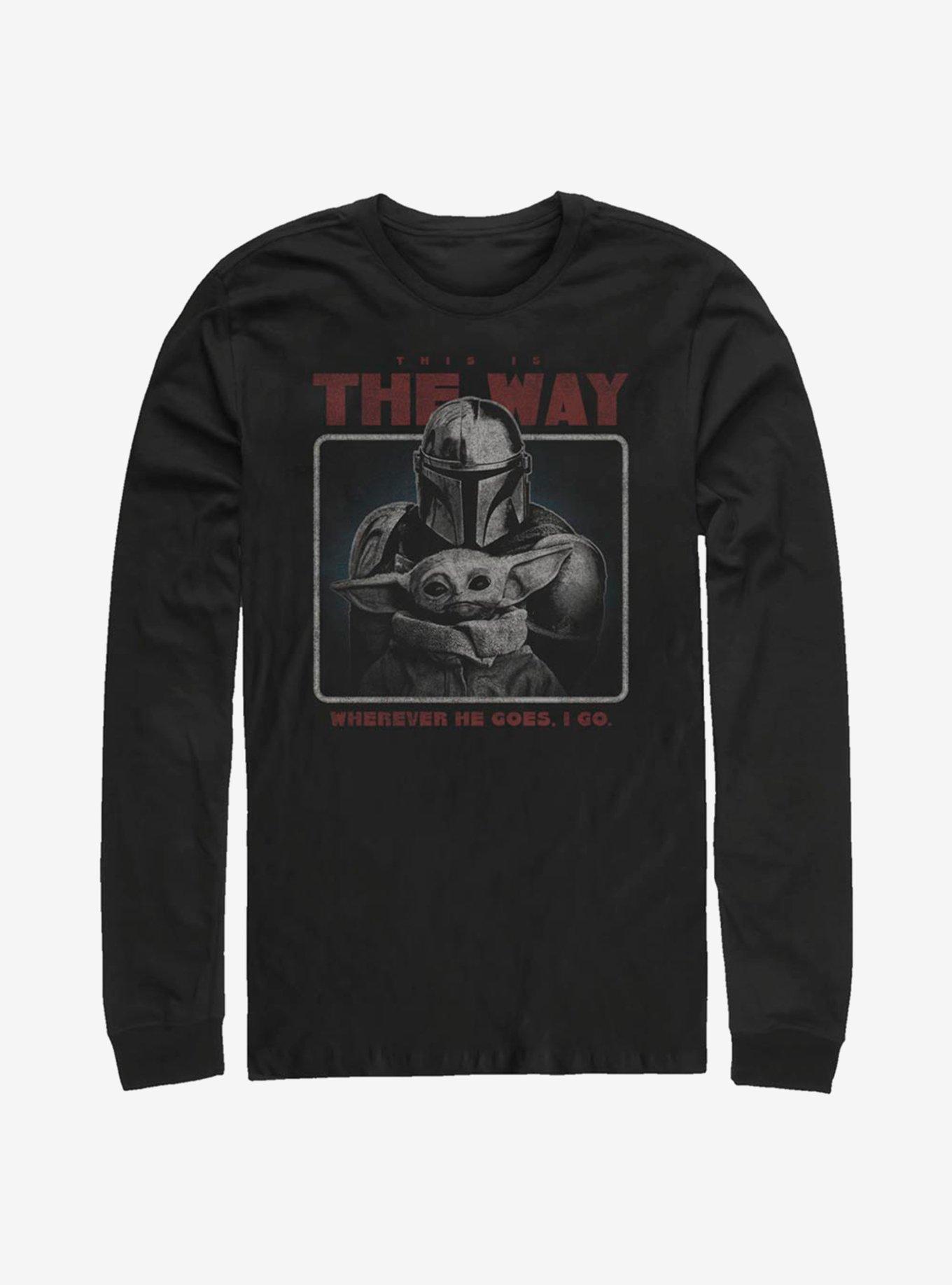 Star Wars The Mandalorian Retro Way Long-Sleeve T-Shirt, BLACK, hi-res