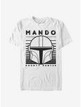 Star Wars The Mandalorian Mando Monotone T-Shirt, WHITE, hi-res