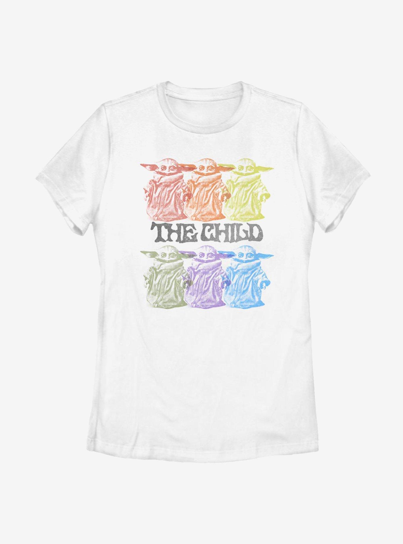 Star Wars The Mandalorian Vintage Innocence Womens T-Shirt, WHITE, hi-res view 1