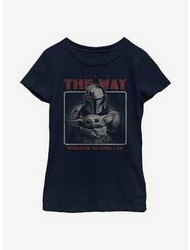Star Wars The Mandalorian Retro Way Youth Girls T-Shirt, , hi-res