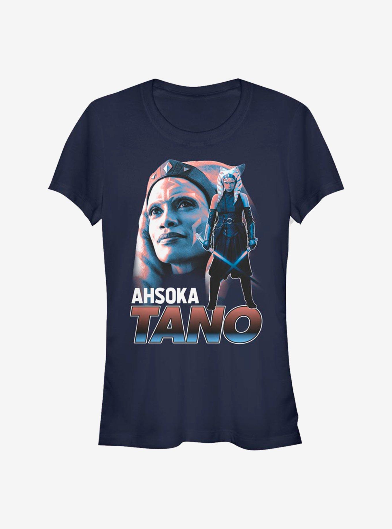 Star Wars The Mandalorian Ahsoka Tano Jedi Girls T-Shirt, NAVY, hi-res