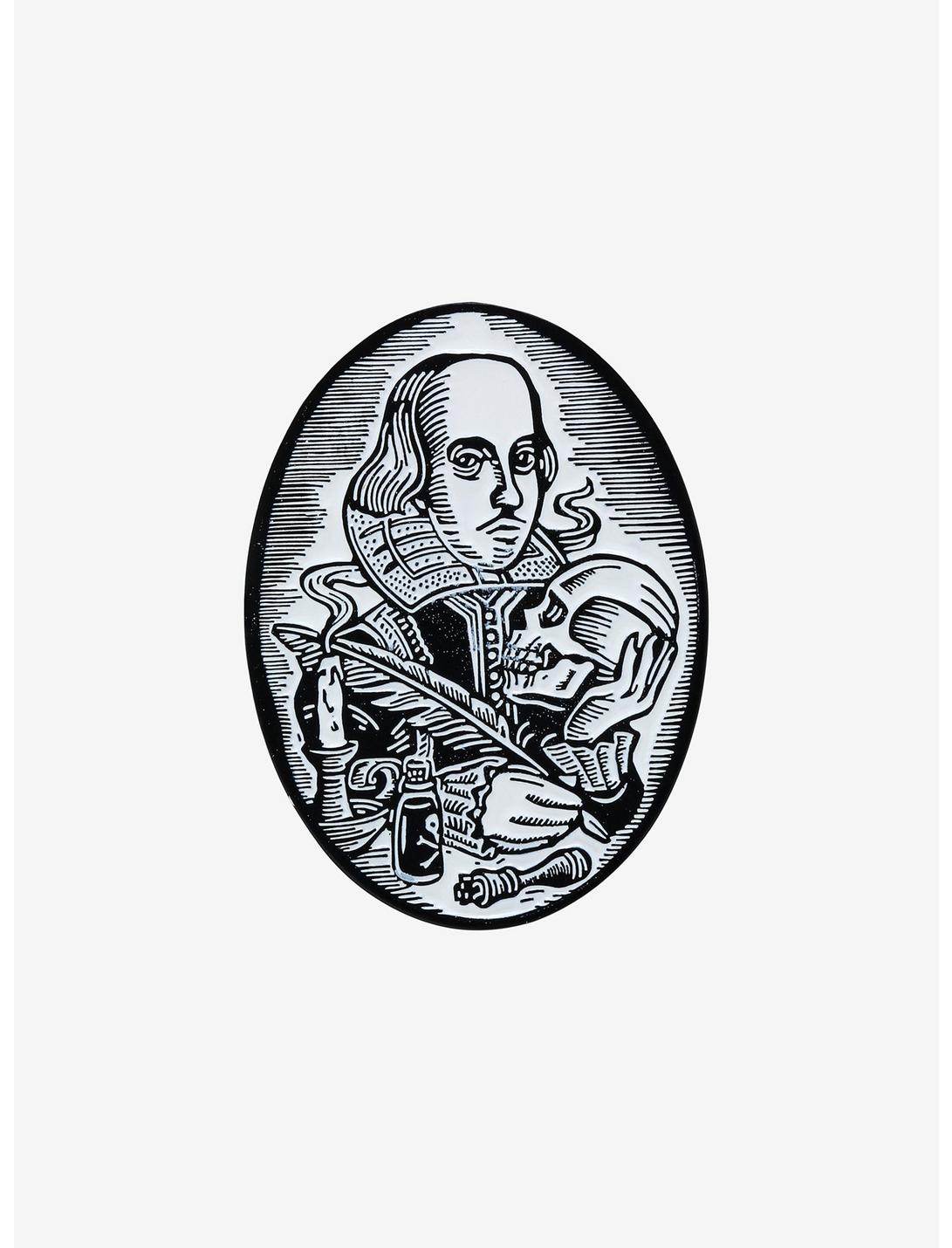 Ex Libris Shakespeare Enamel Pin By Brian Reedy, , hi-res