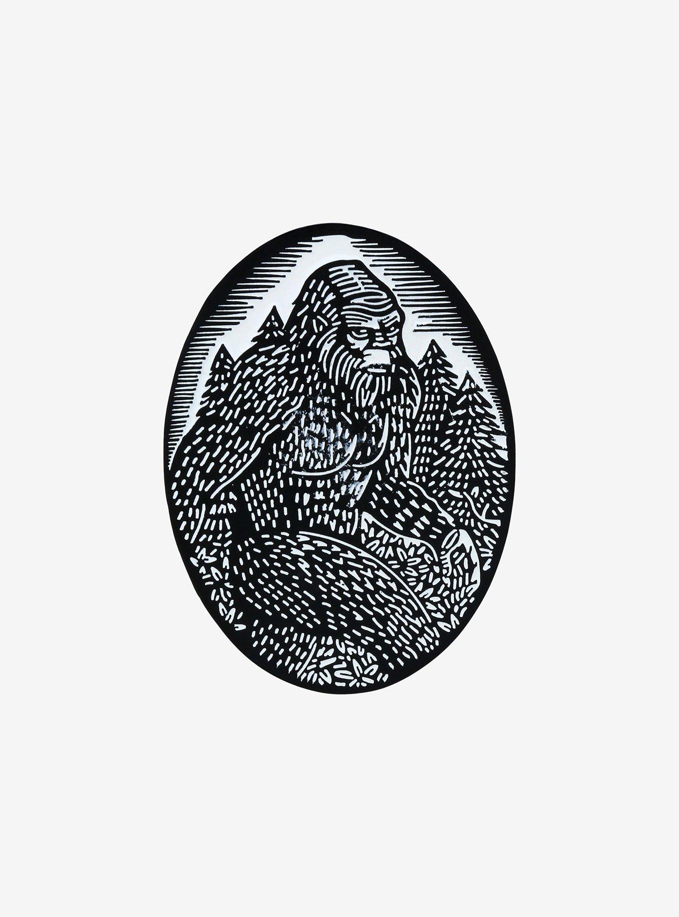American Cryptids Bigfoot Enamel Pin By Brian Reedy, , hi-res