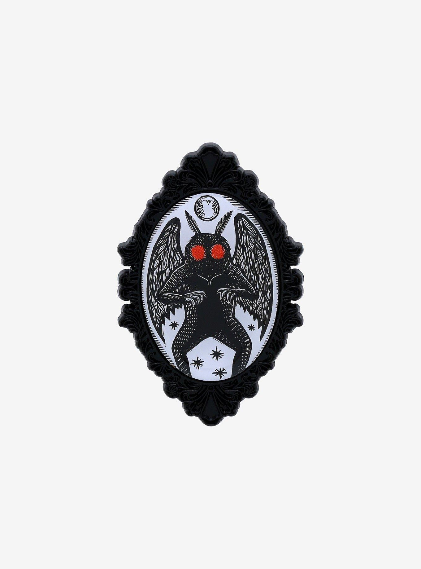 American Cryptids Mothman Enamel Pin By Brian Reedy, , hi-res