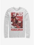 Star Wars The Mandalorian Mad Mando Poster Long-Sleeve T-Shirt, WHITE, hi-res
