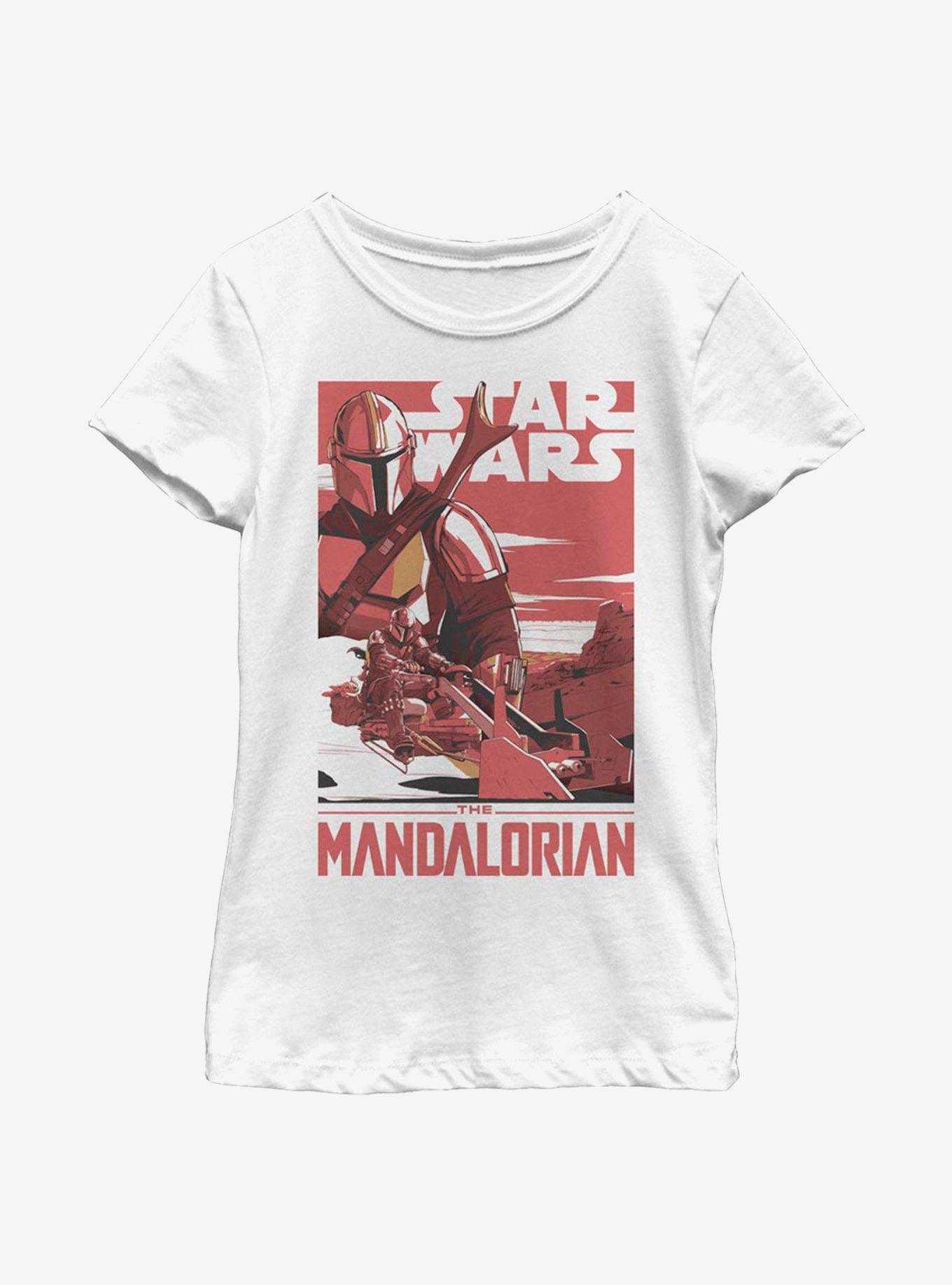 Star Wars The Mandalorian Mad Mando Poster Youth Girls T-Shirt, , hi-res