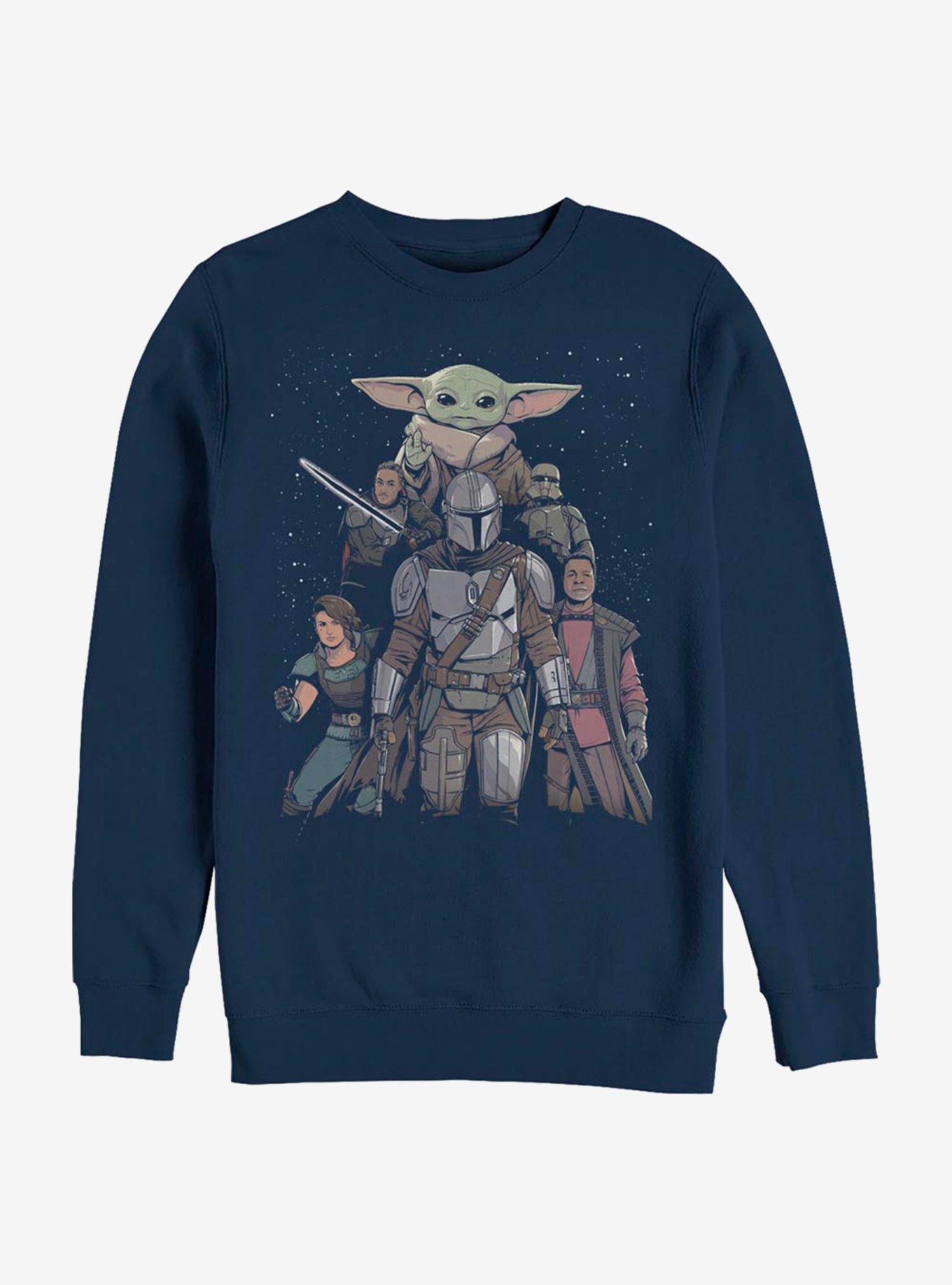 Star Wars The Mandalorian Mandalorian Movie Poster Sweatshirt, NAVY, hi-res