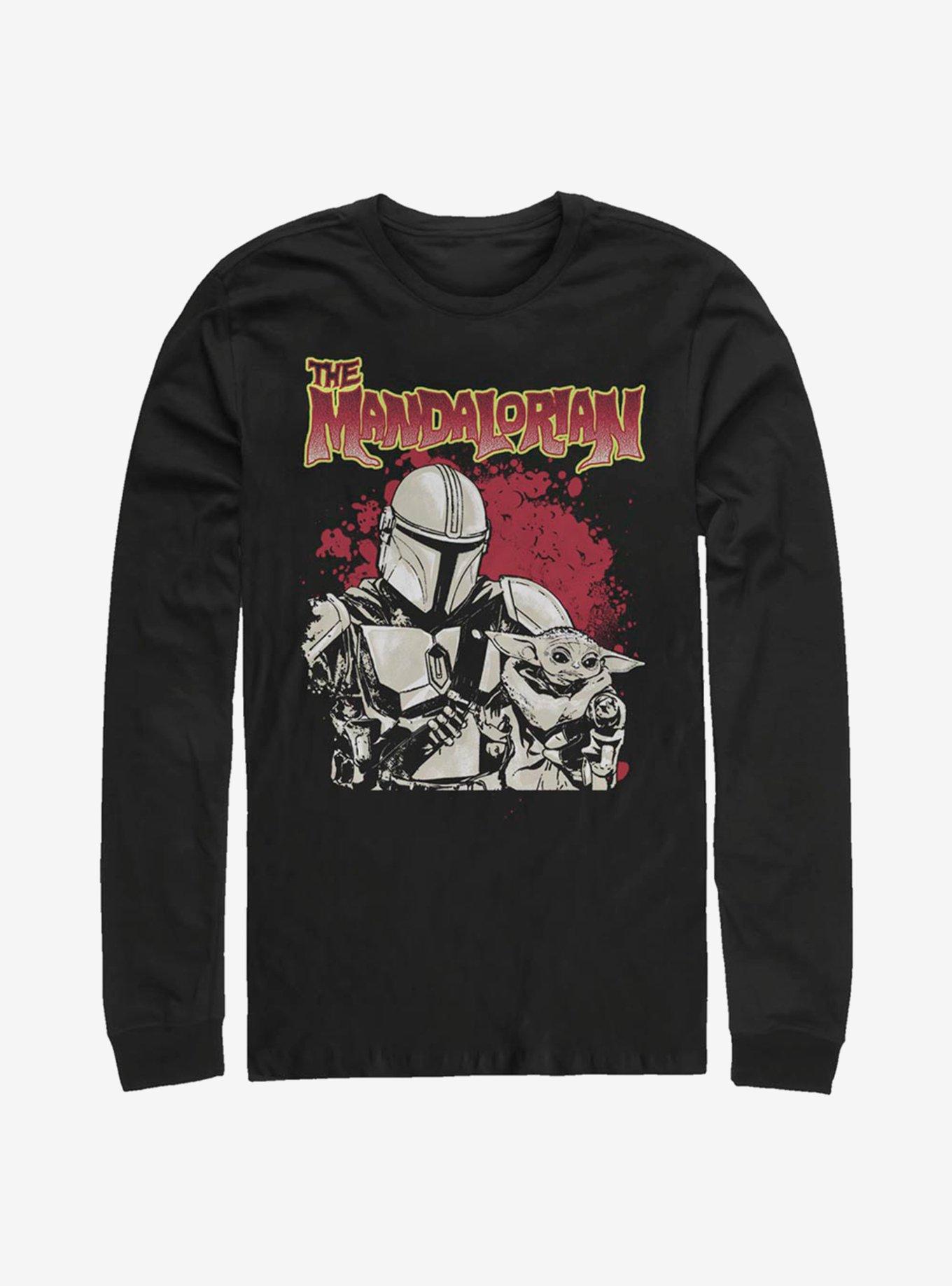 Star Wars The Mandalorian Nice Pair Long-Sleeve T-Shirt, BLACK, hi-res view 1