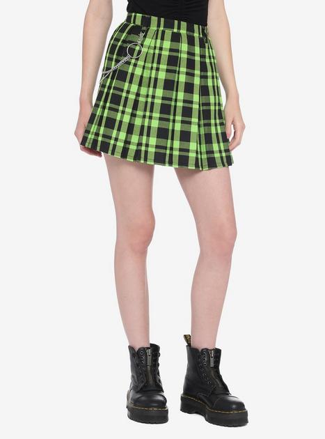 Green plaid hotsell skirt images