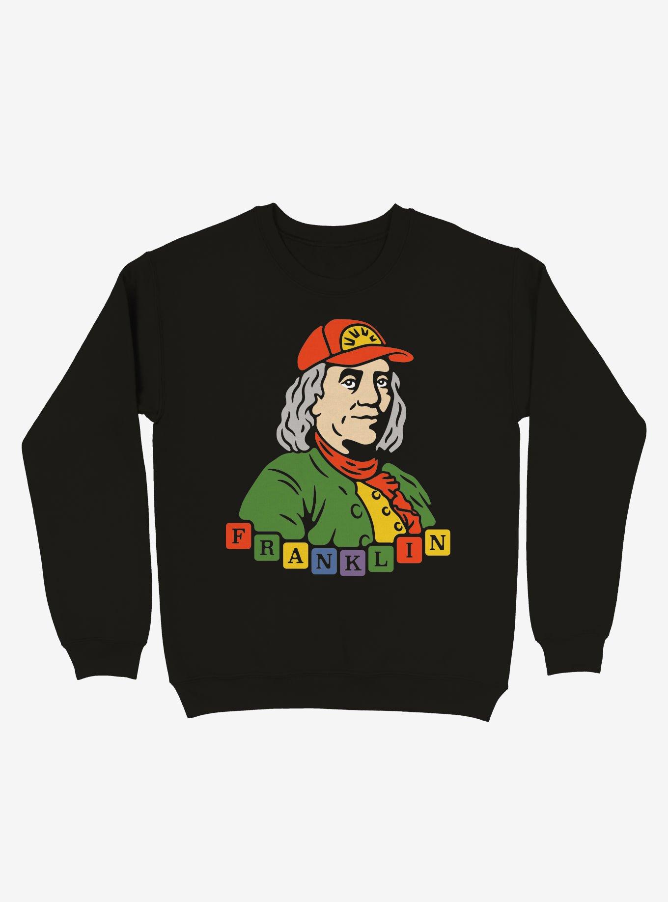 Benjamin Franklin Hip Guy Crew Sweatshirt, , hi-res