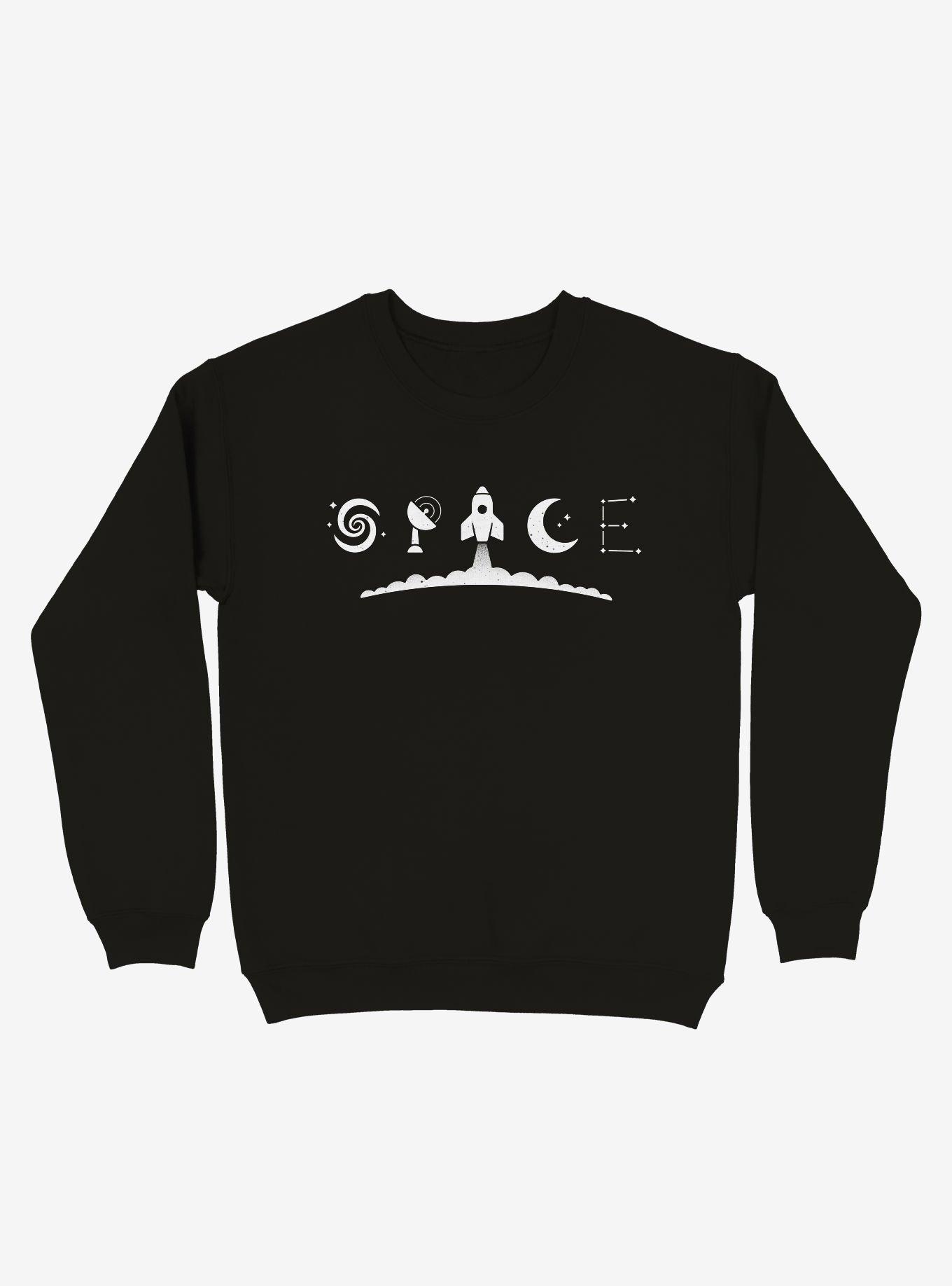 Space Symbols Crew Sweatshirt, , hi-res