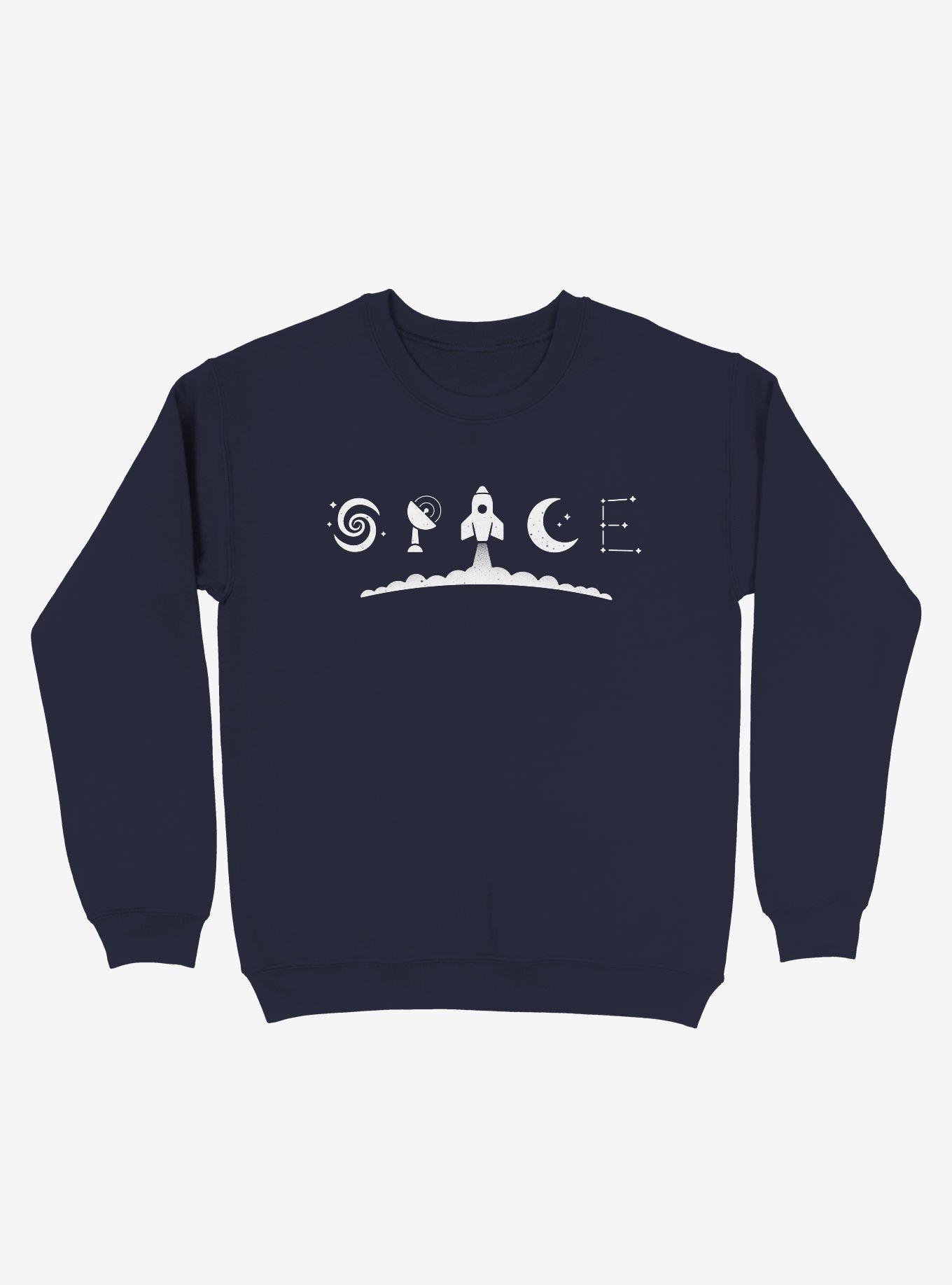 Space Symbols Crew Sweatshirt, , hi-res