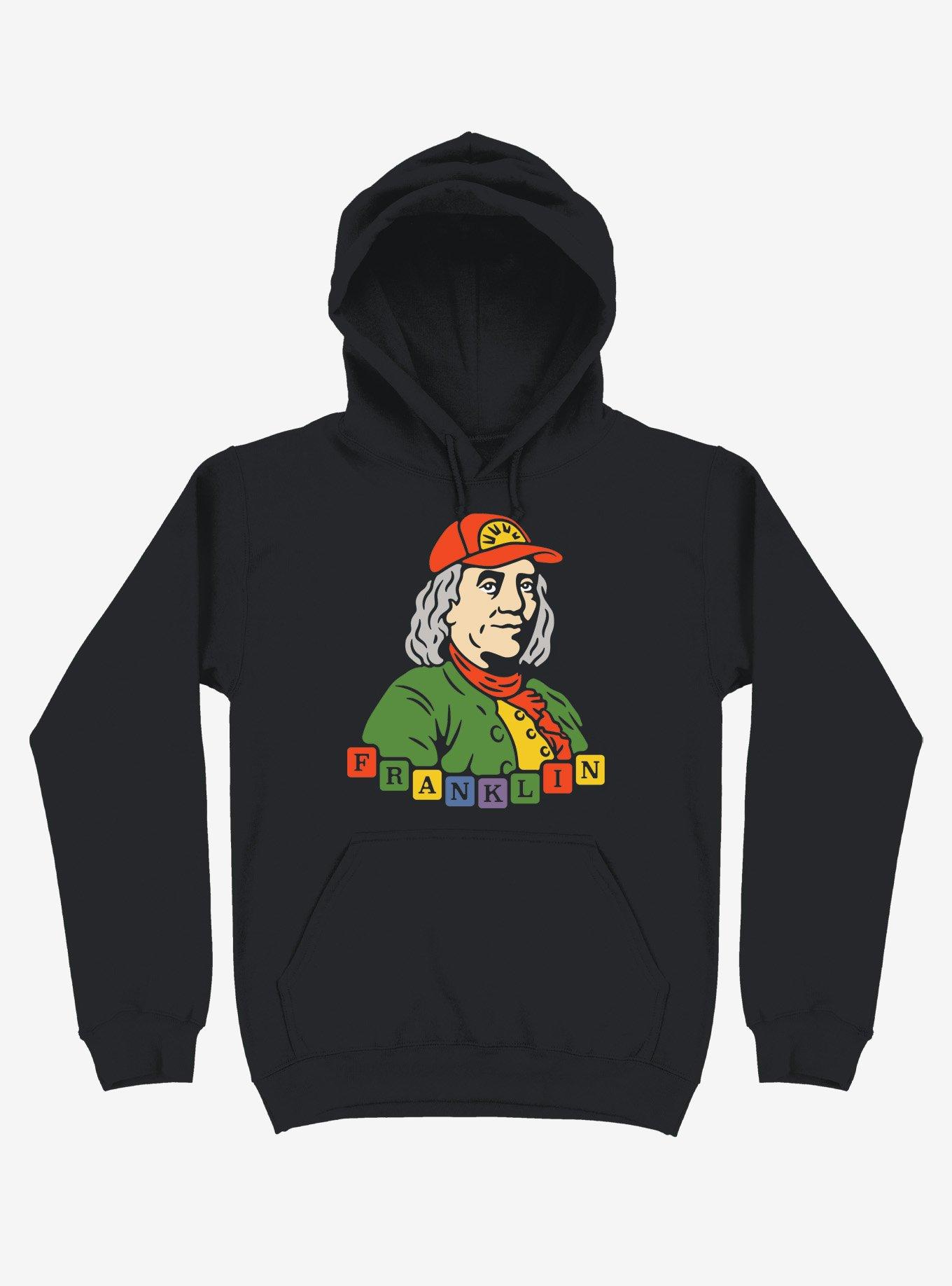 Benjamin Franklin Hip Guy Hoodie, BLACK, hi-res