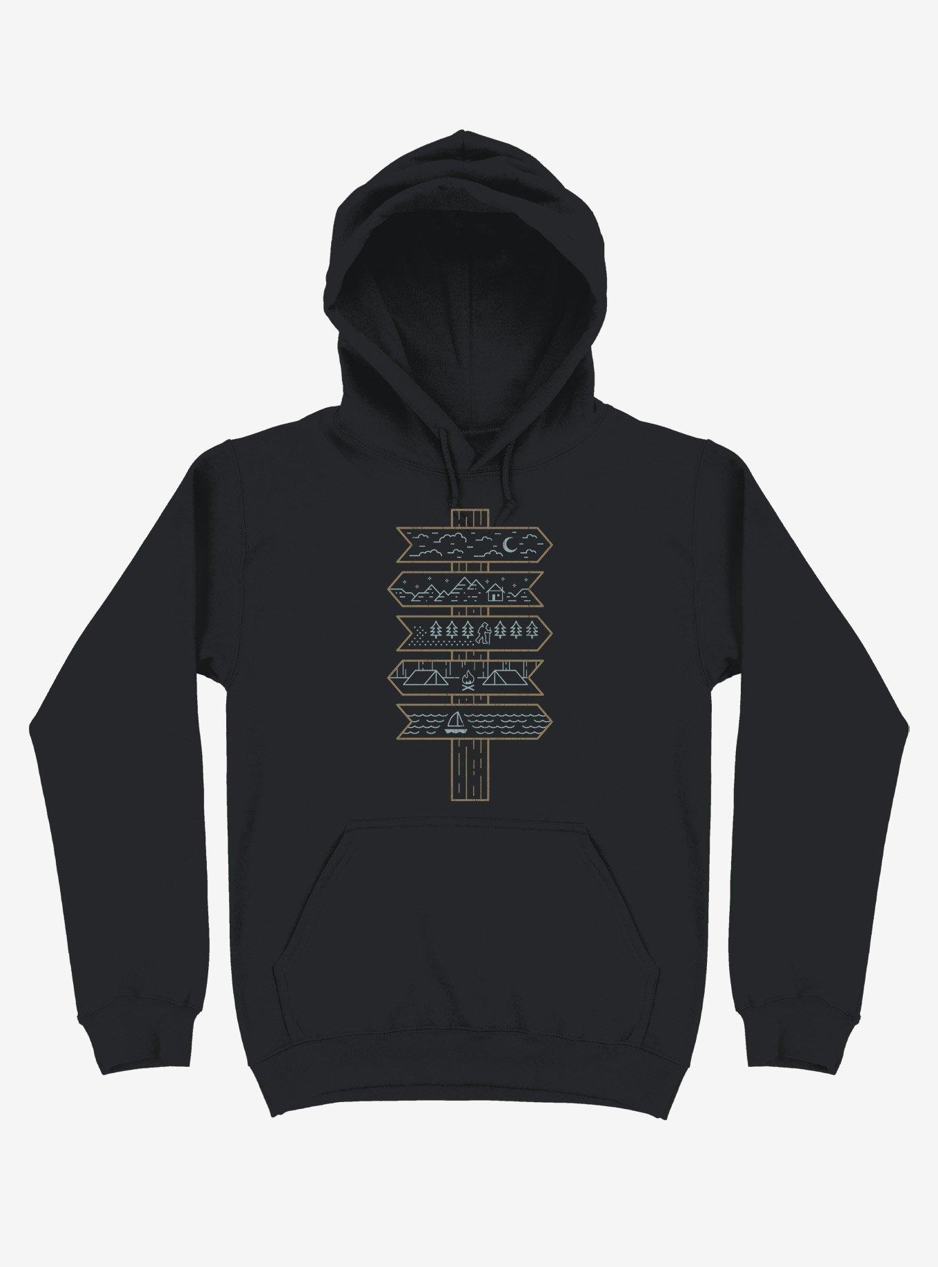 Choose Your Adventure Hoodie, BLACK, hi-res
