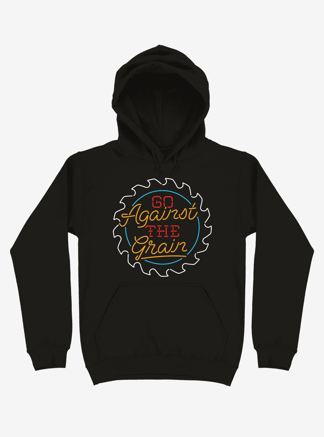 Go Against The Grain Hoodie, BLACK, hi-res