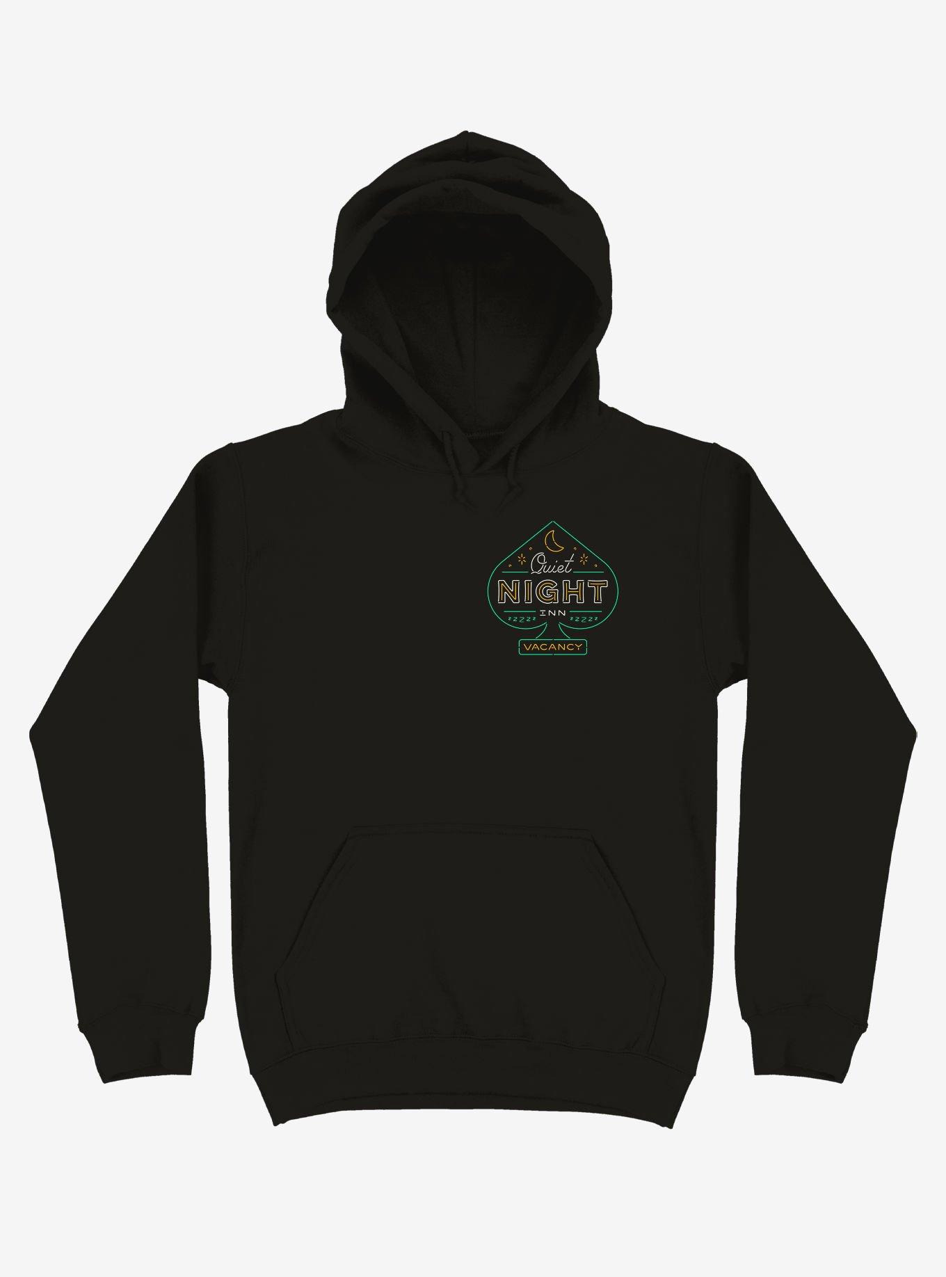 Quiet Night Inn Vacancy Spade Hoodie, BLACK, hi-res