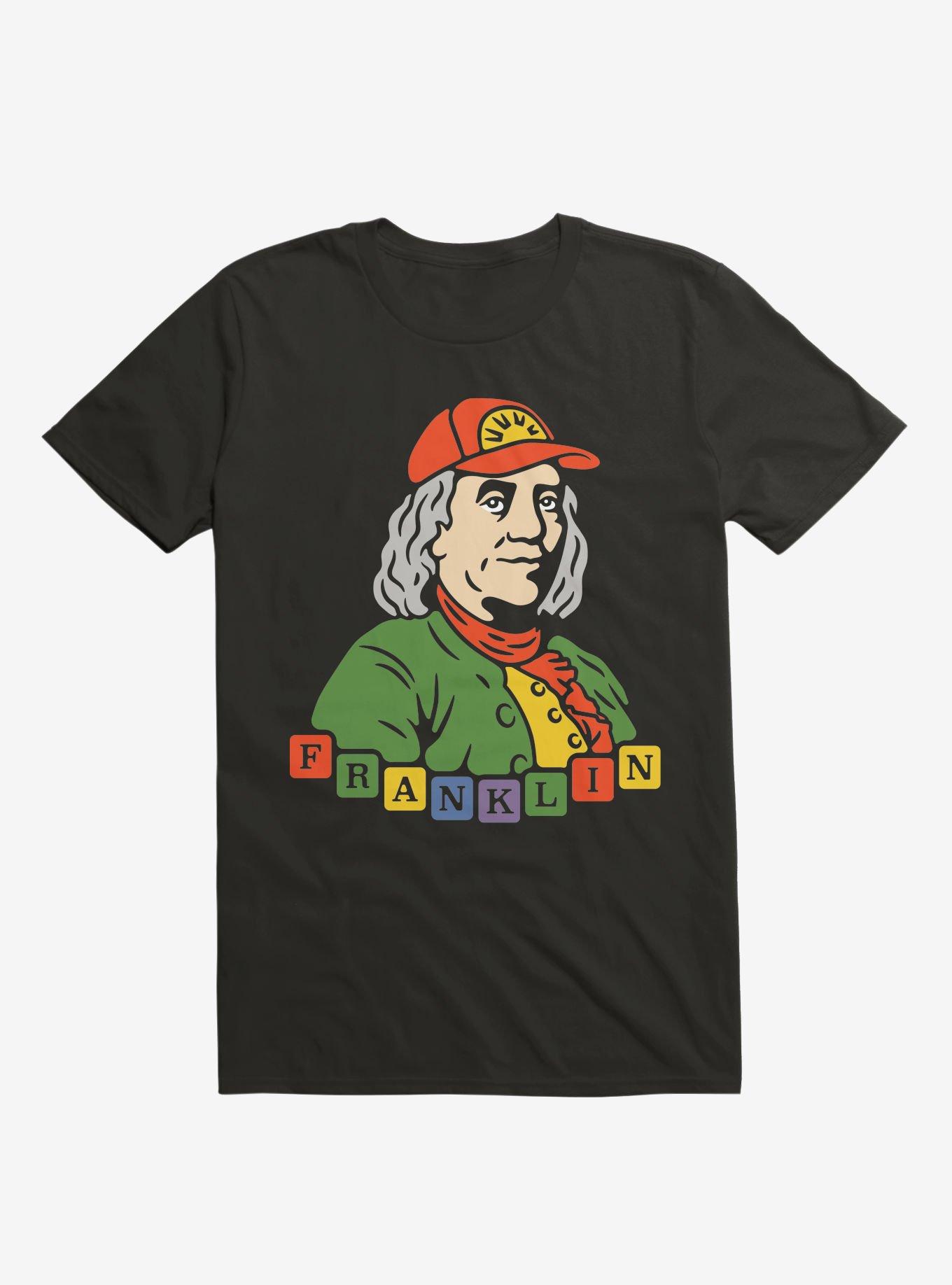 Benjamin Franklin Hip Guy T-Shirt, BLACK, hi-res