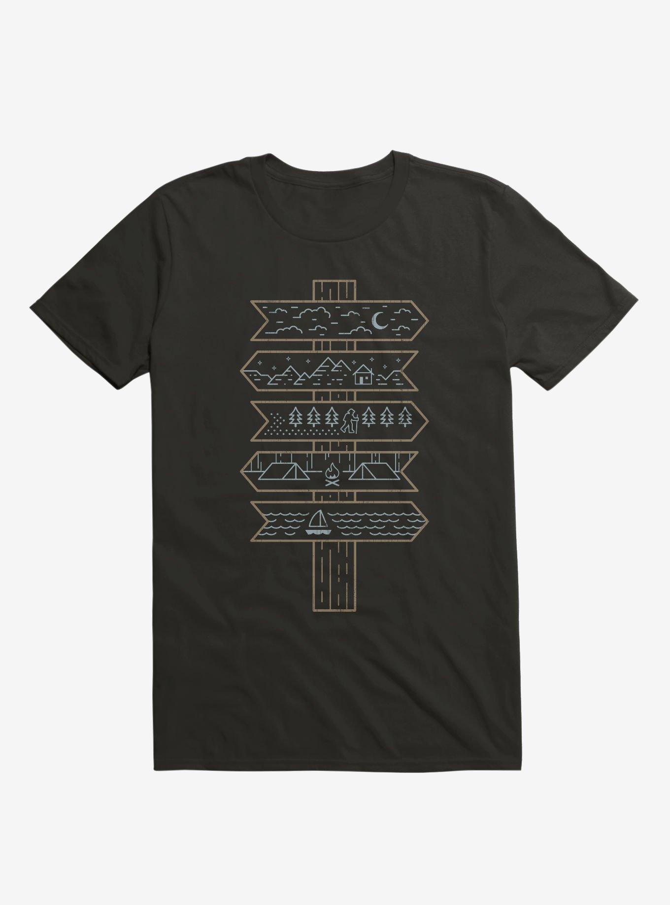 Choose Your Adventure T-Shirt, BLACK, hi-res