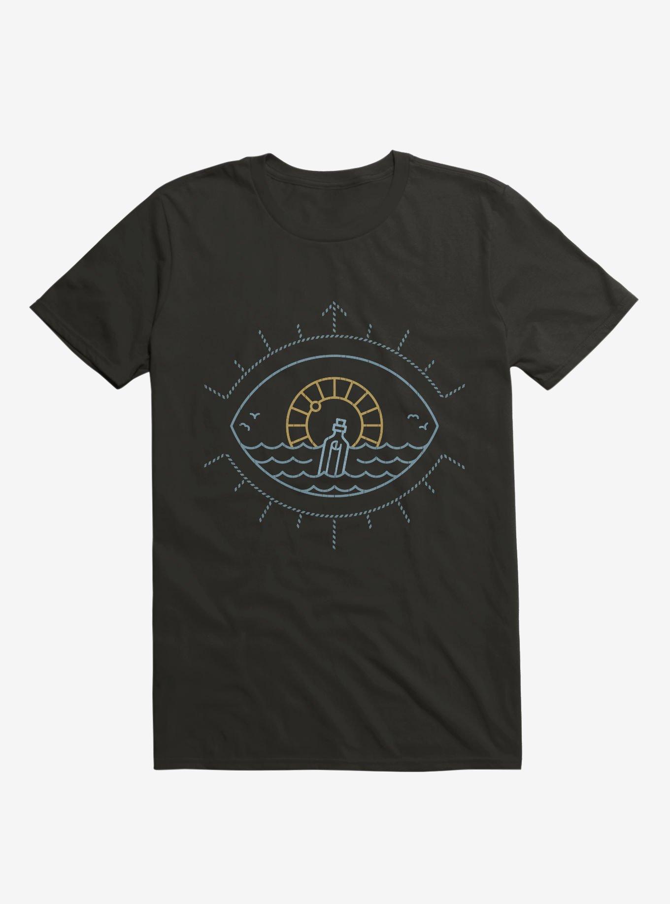 Eye Sea Note In The Bottle T-Shirt, , hi-res