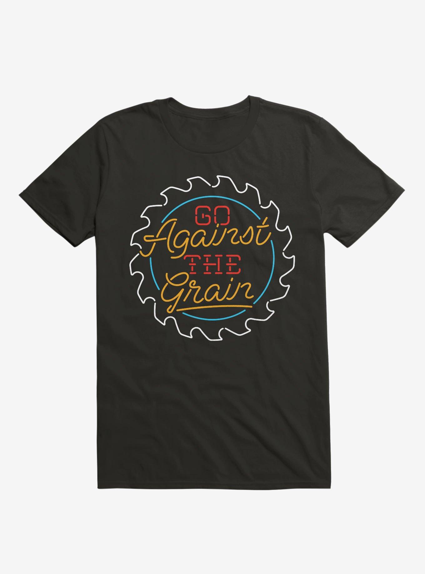 Go Against The Grain T-Shirt, BLACK, hi-res